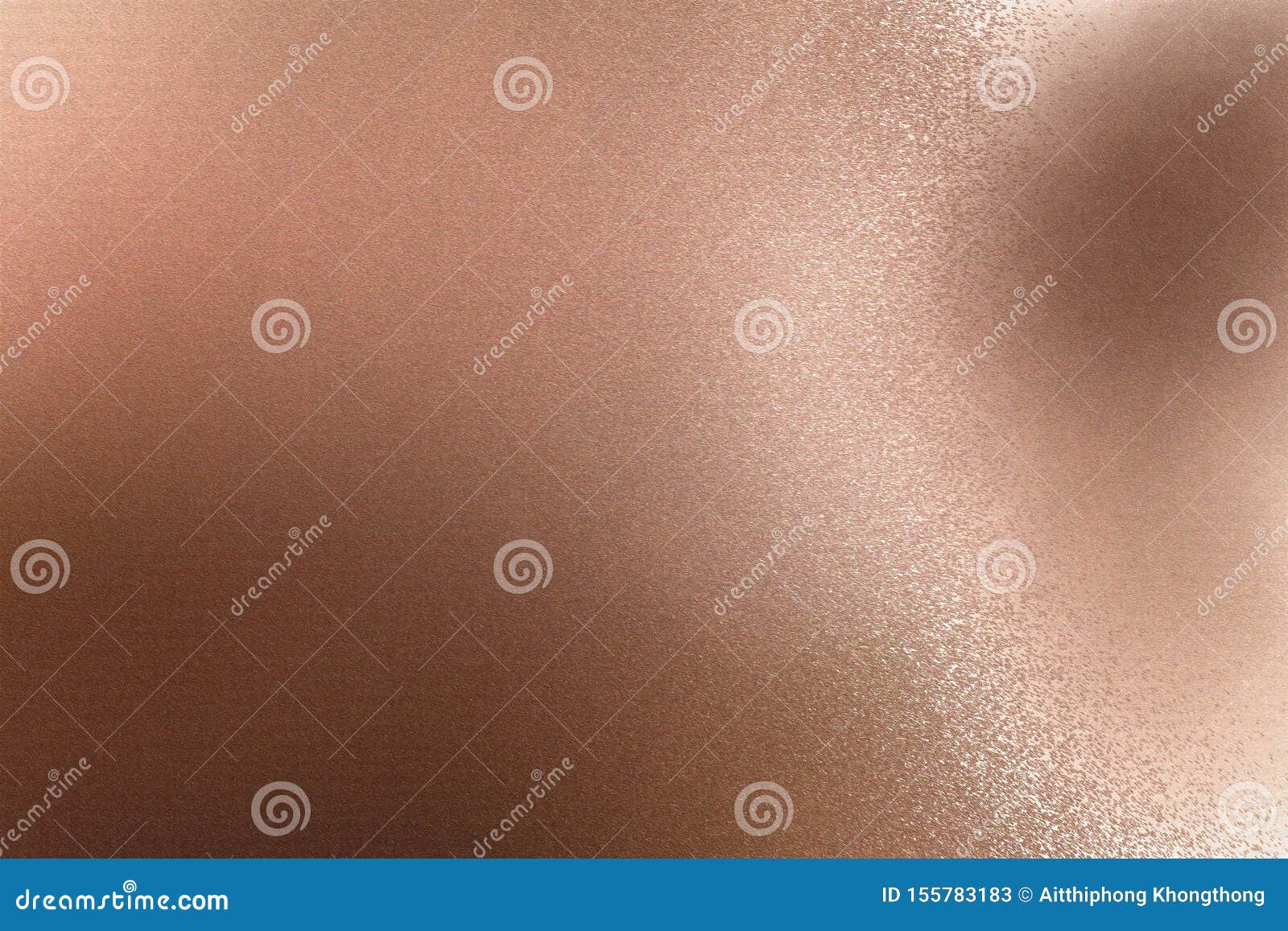 Brushed Dark Rose Gold Metal Wall with Scratched Surface, Abstract Texture Background Stock