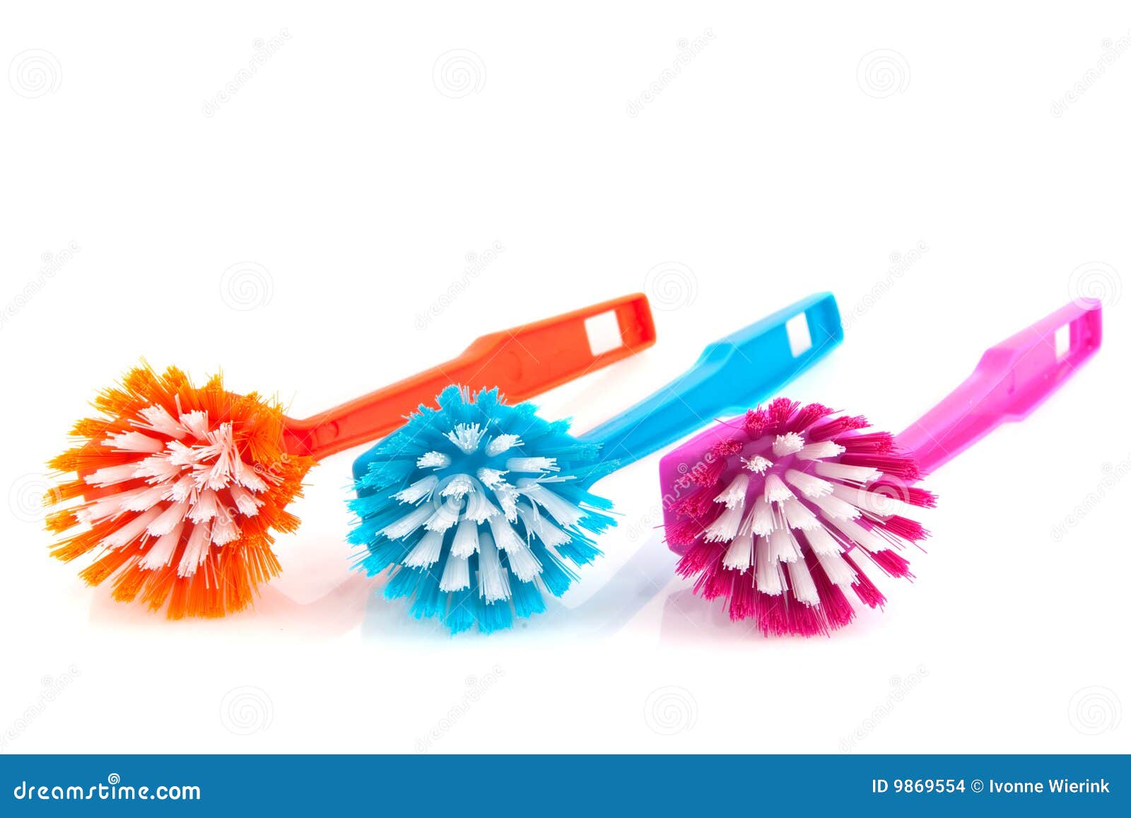 Brushes for washing dishes stock photo. Image of brushes 9869554