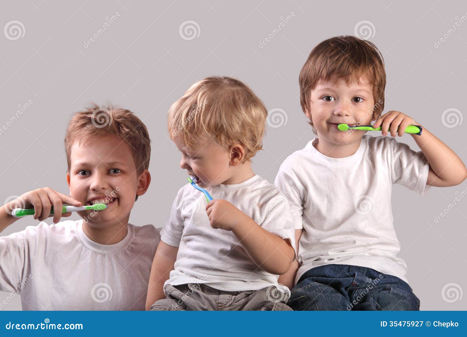 brushing teeth
