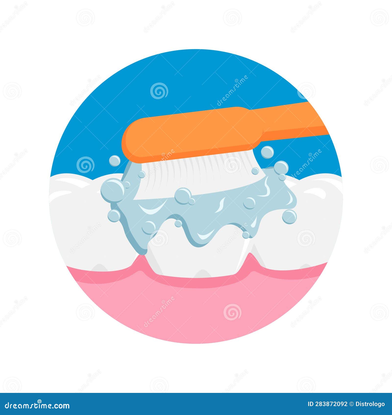 Brushing Teeth Vector Illustration. Teeth Care Icon Sign Symbol Stock Vector Illustration of