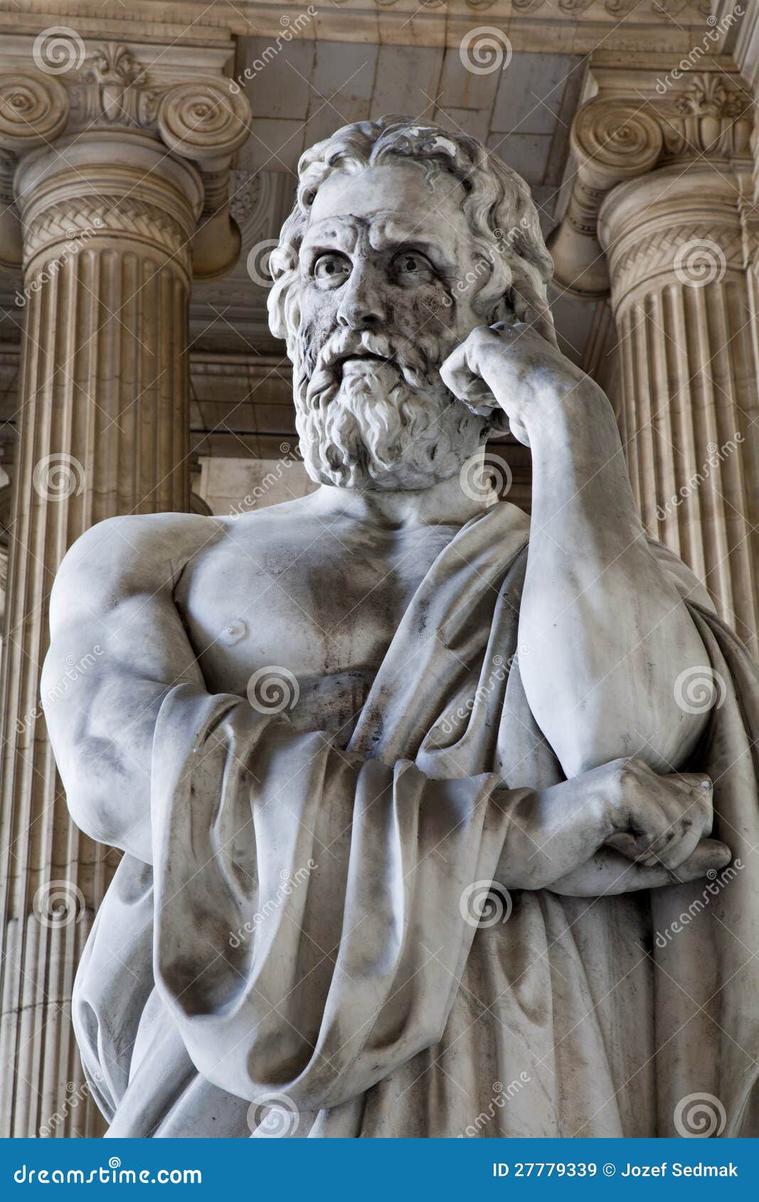Brussel - Standbeeld Van Lycurgos - Koning Van Spart Stock Afbeelding ...