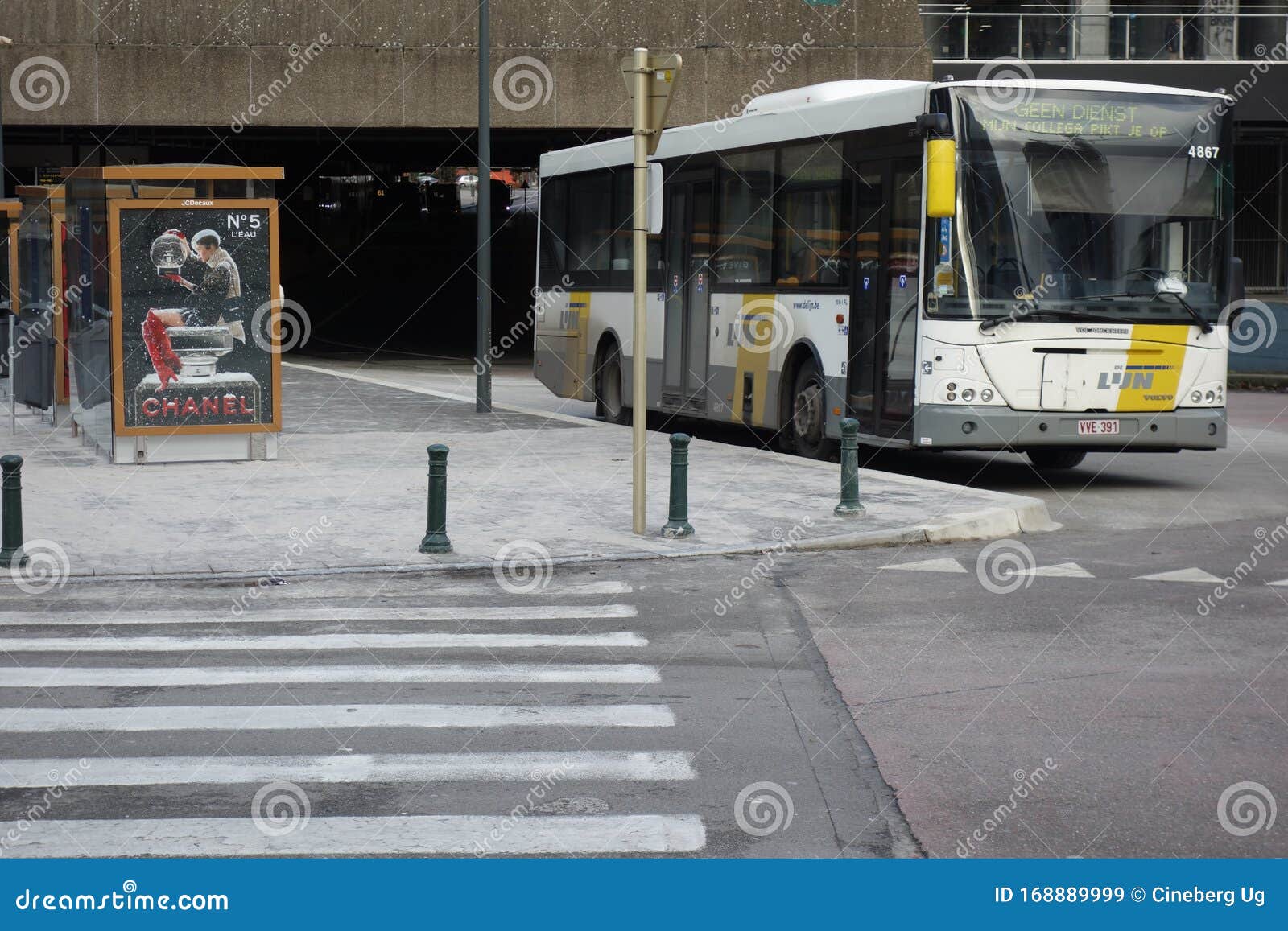 De Lijn Brussels, Belgium Stock Image - Image schedule, 168889999