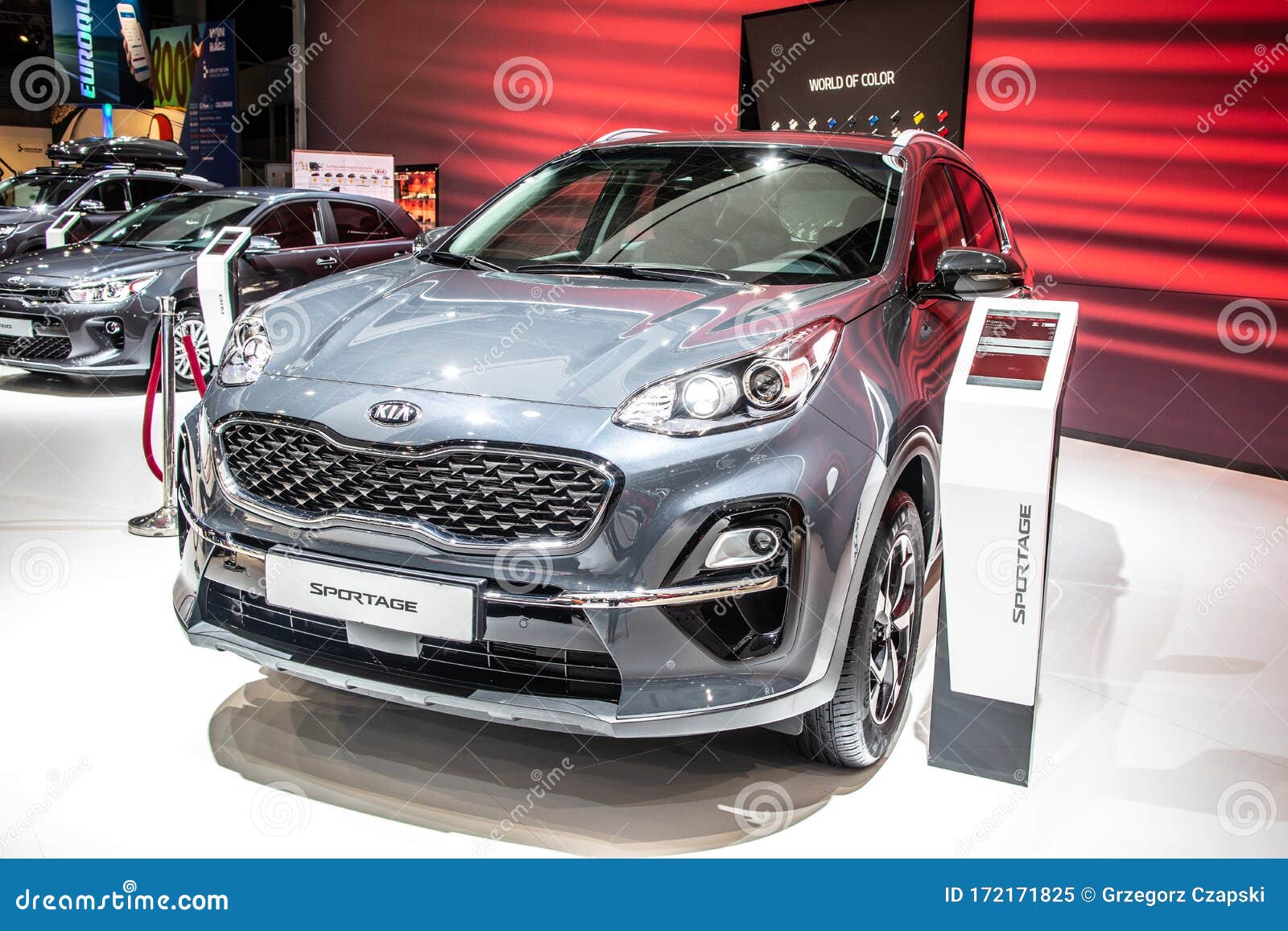 Kia at Brussels Motor Show, Fourth Generation, QL, Compact SUV Built by Kia Motor Corporation Editorial Image - Image of automotive, belgium: 172171825