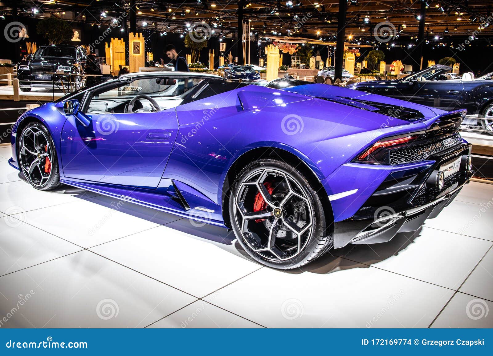 Lamborghini Huracan Evo Spyder at Brussels Motor Show, Supercar
