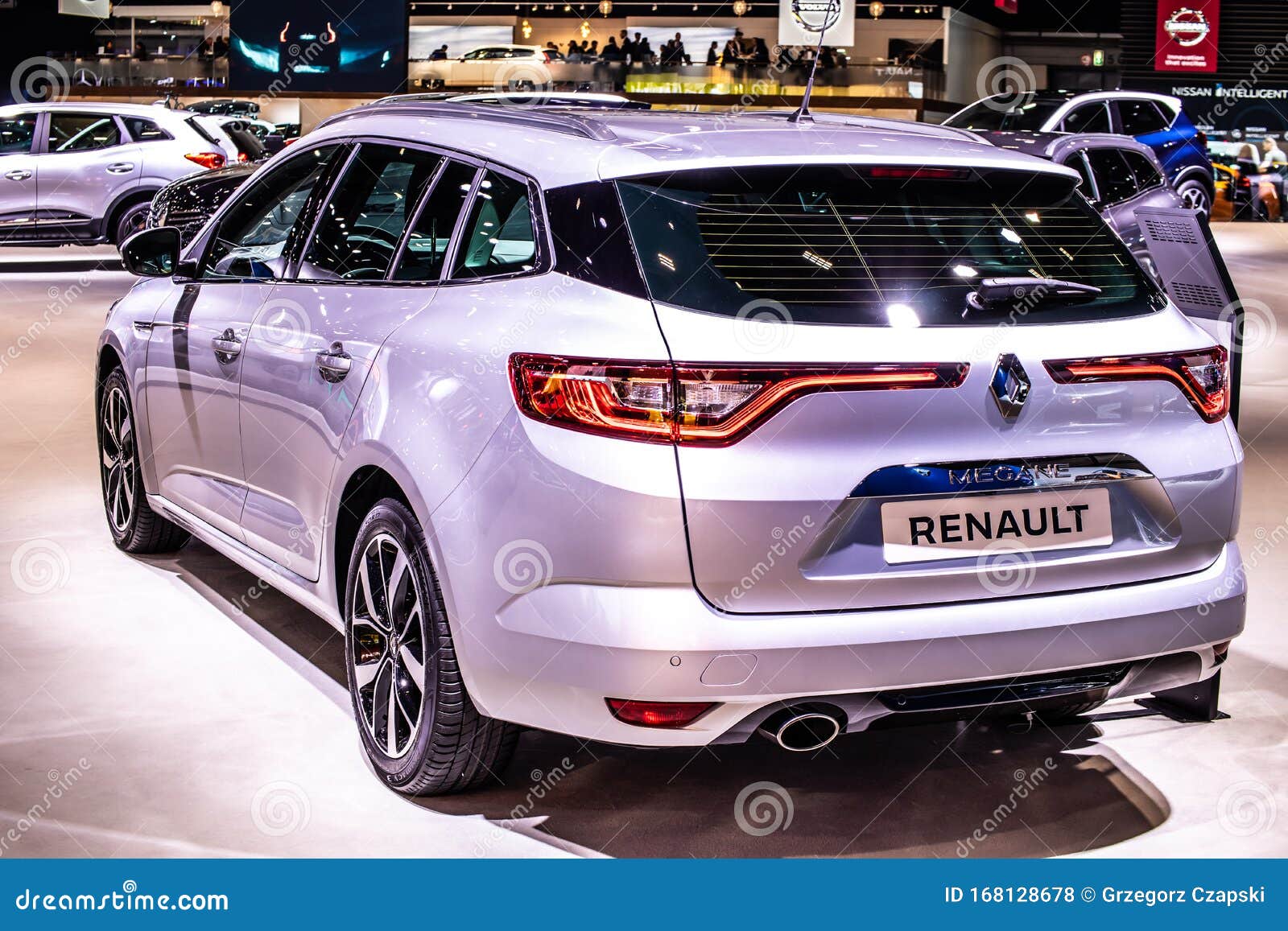 Renault Megane IV Grandtour, Brussels Motor Show, 4th Gen, Platform, Combi Station Wagon Produced by Renault Editorial Stock Photo - Image of luxury: