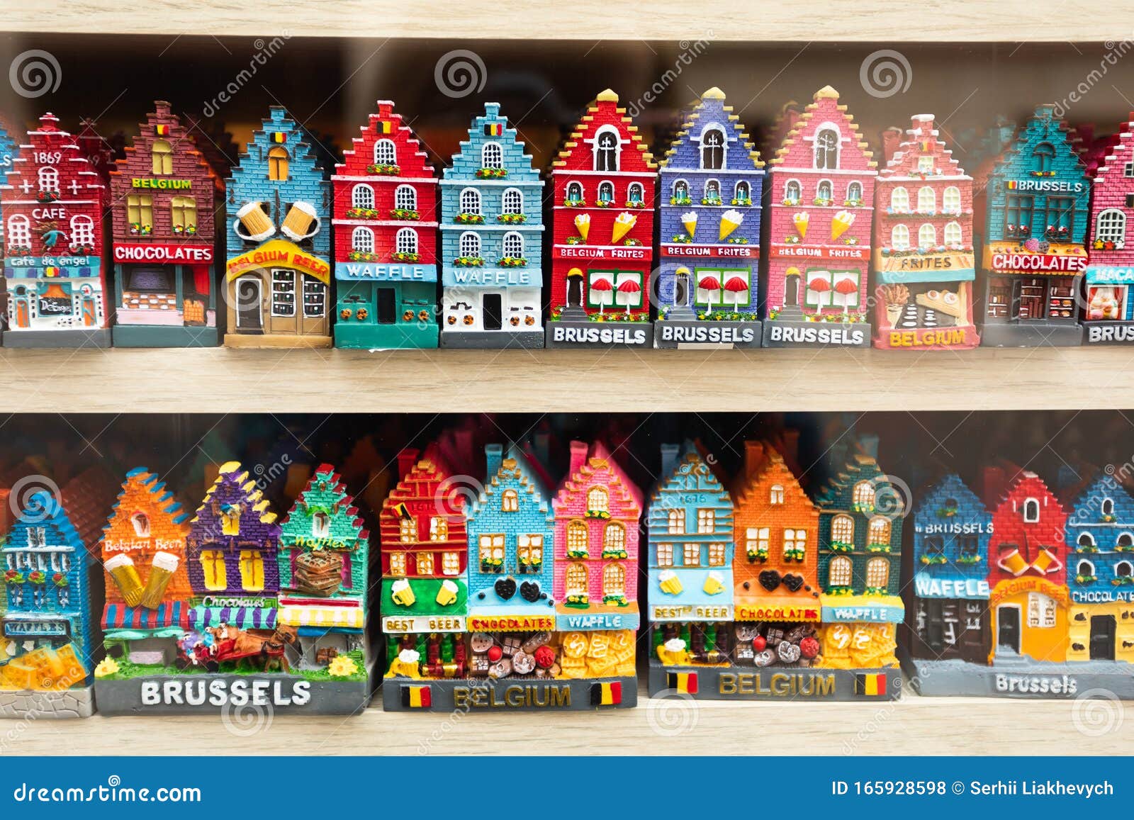 Brussels Travel Tourism Retro Look Christmas Ornament/Magnet/Dollhouse miniature