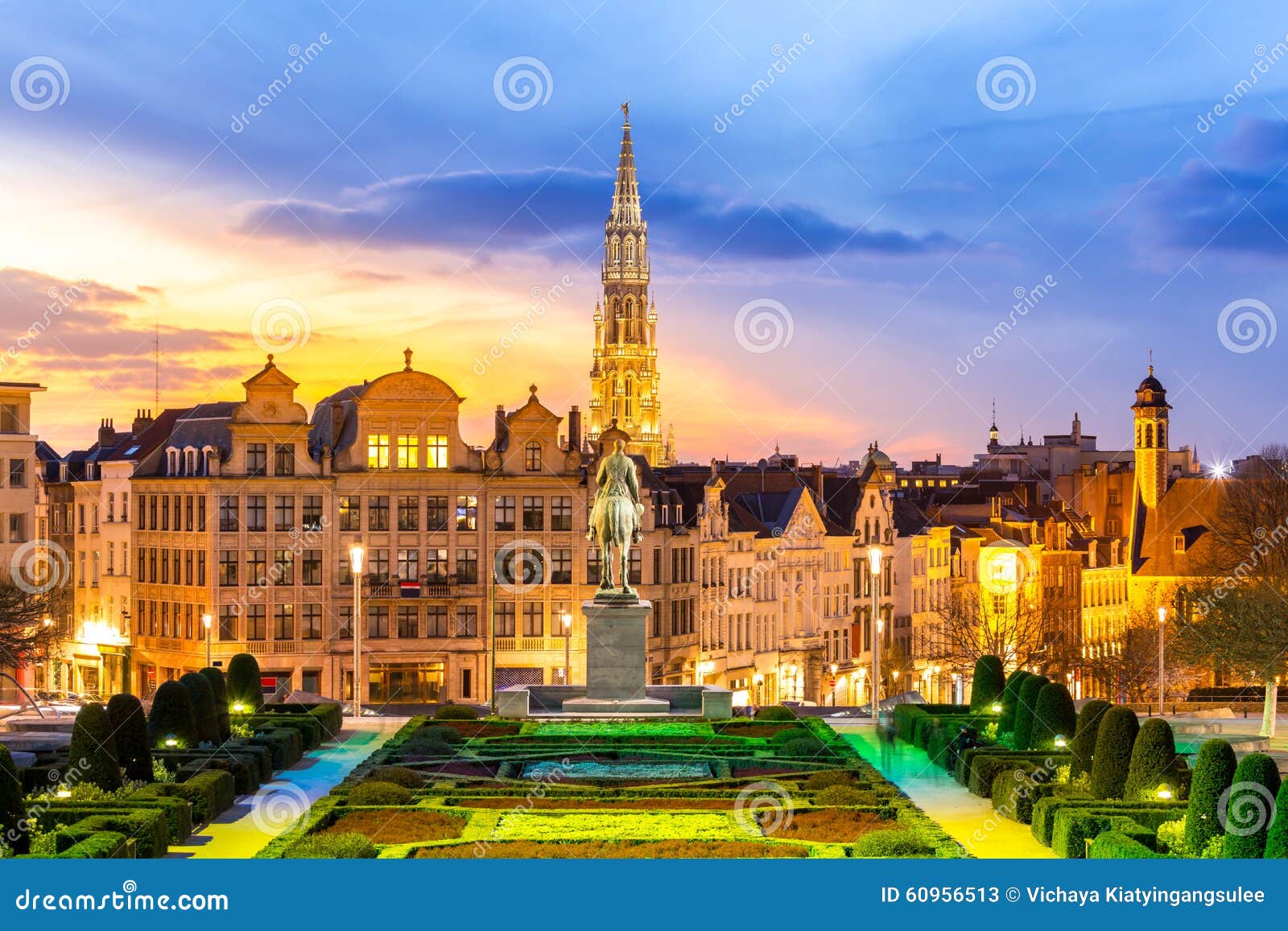 brussels cityscape belgium