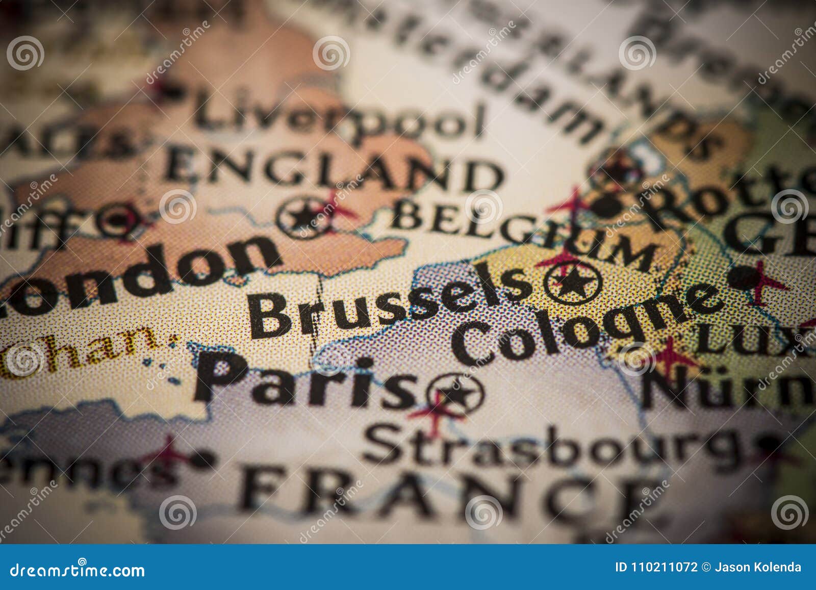 Brussels Map Closeup Belgium World 110211072 