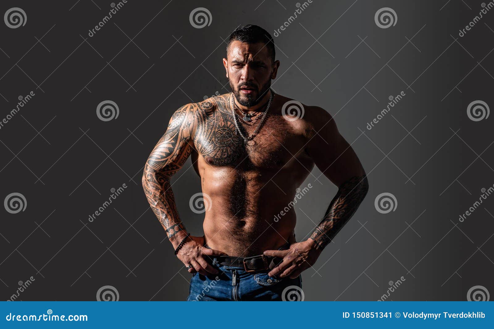 Brutal Sportsman Torso Steroids Abs Of Tattoo Man Male Fashion Sport And Fitness Health 