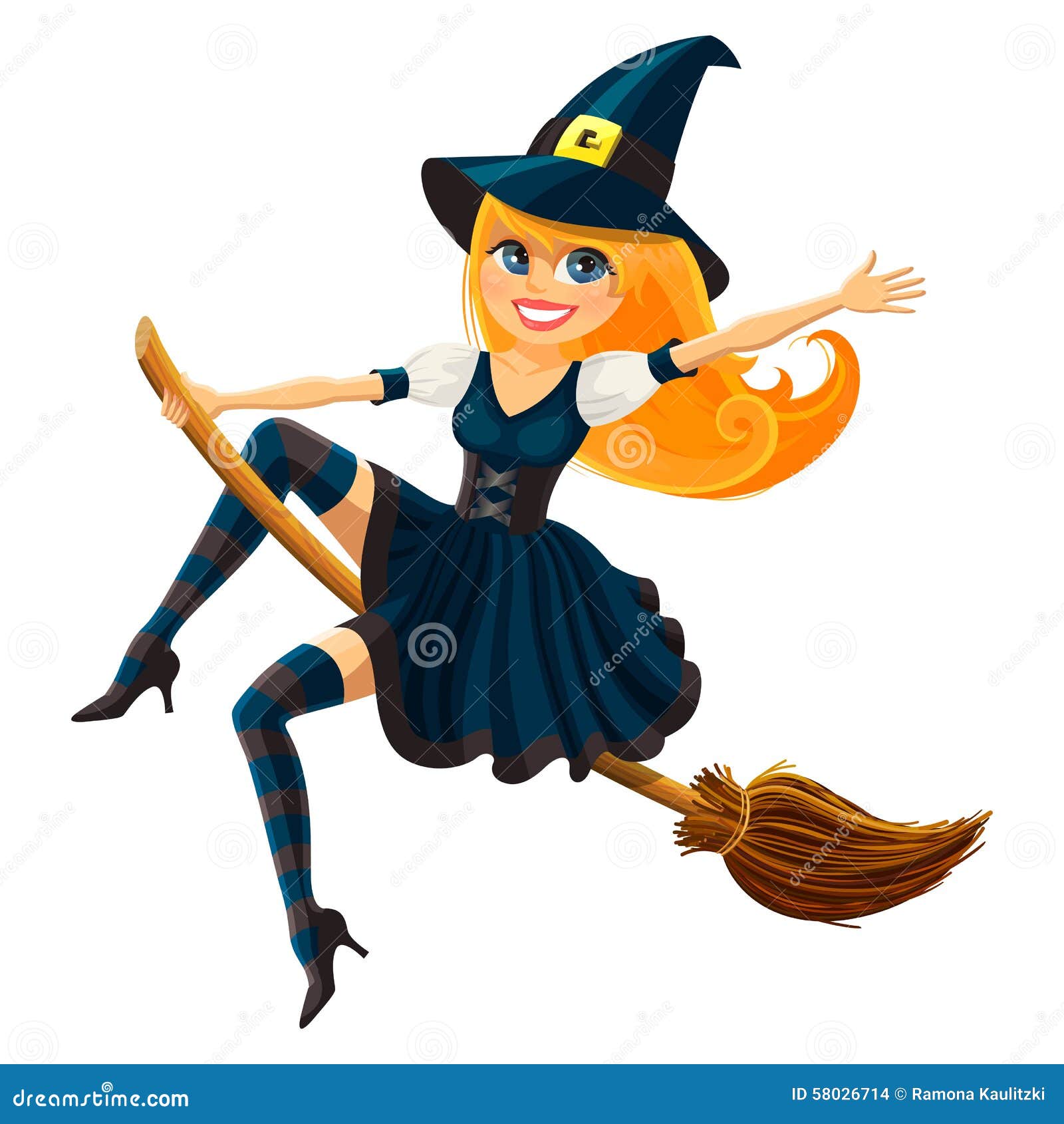 Bruxa de Halloween ilustração stock. Ilustração de vôo - 58026714, image size:1600x1690