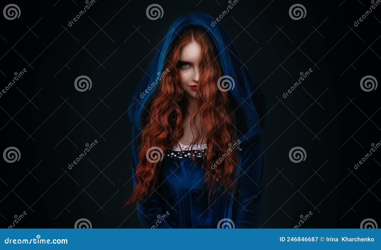 Gótico Bela Adormecida Princesa Medieval Vermelho e Preto vestido