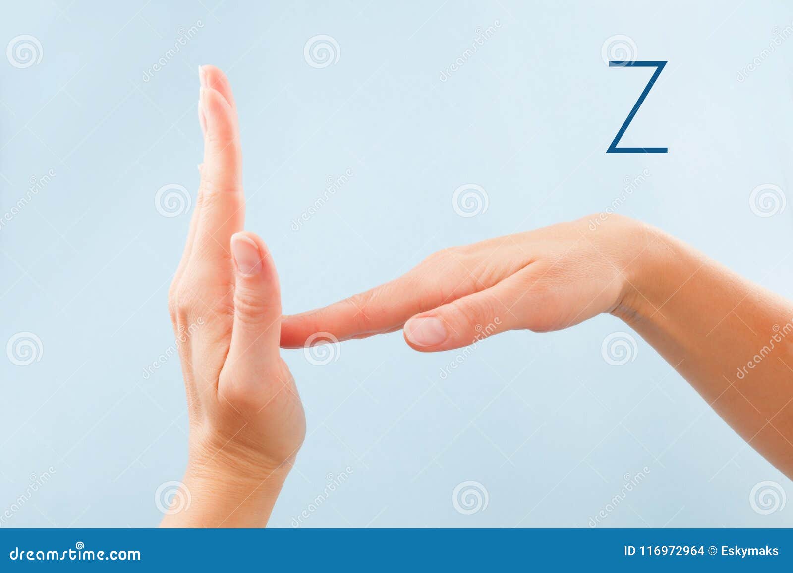 bsl fingerspelling alphabet z.
