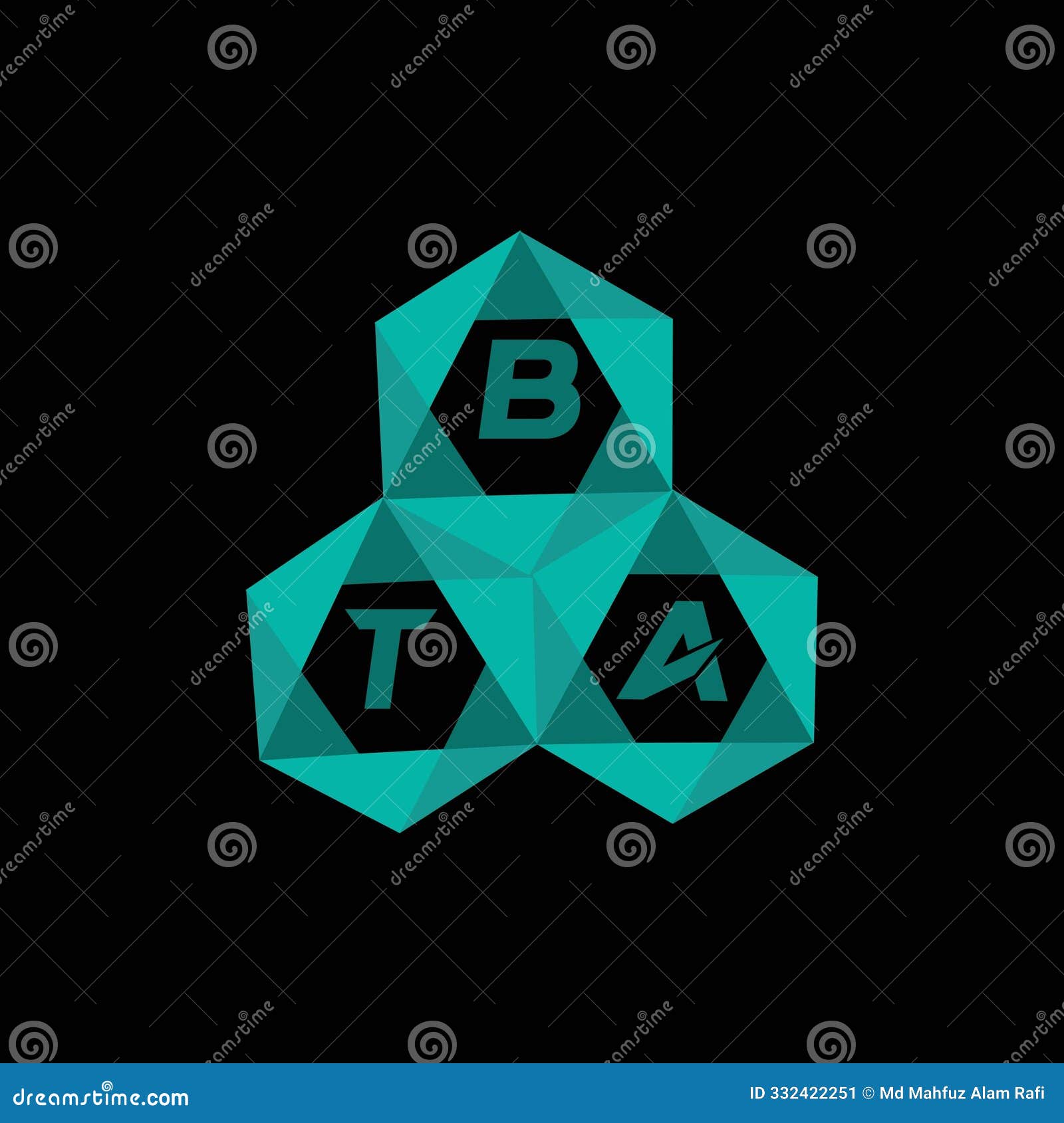 bta creative minimalist letter logo. bta unique  initials alphabet letter logo 