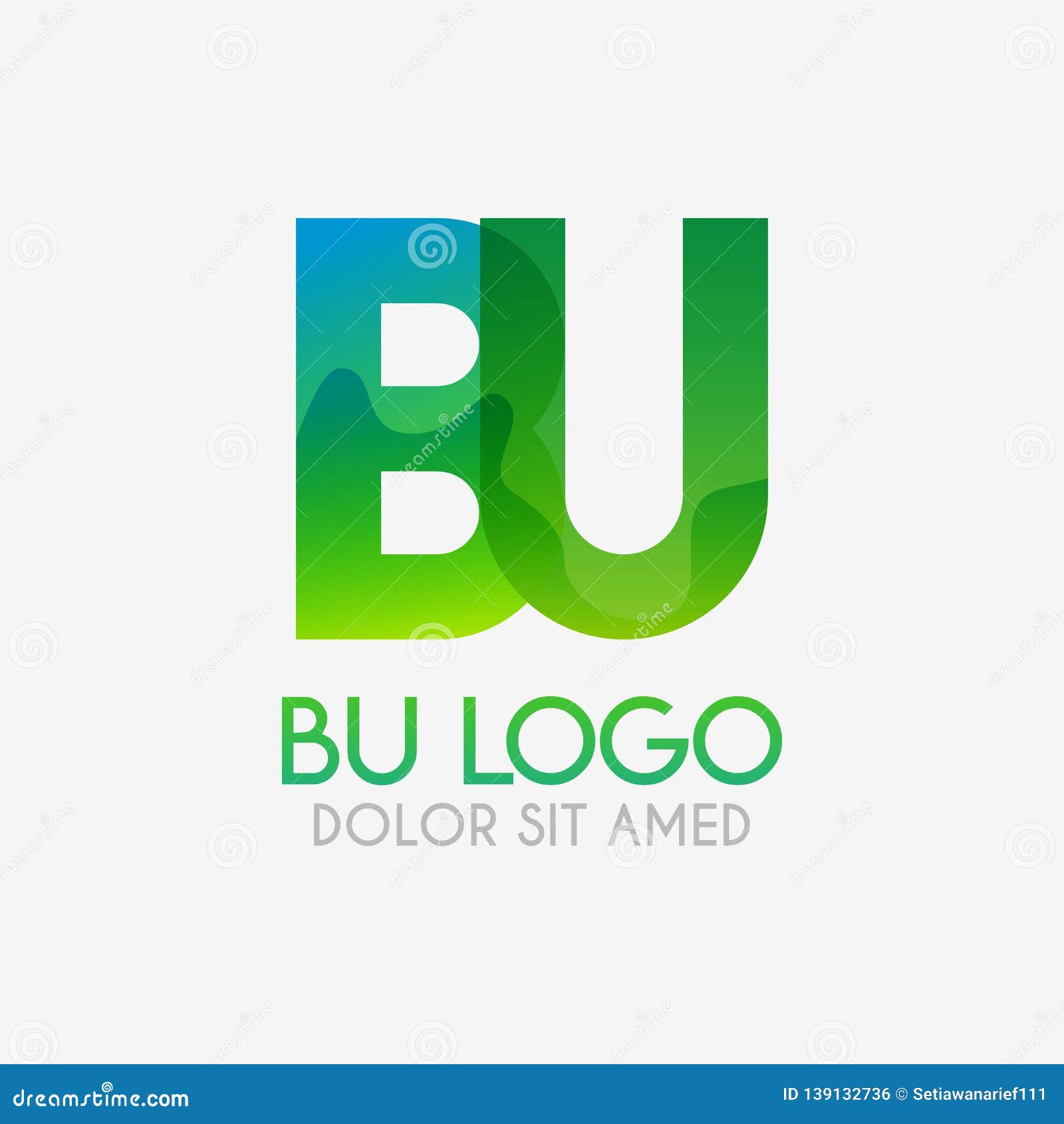 the bu logo with striking colors and gradations, modern and simple for industrial, retail, business, corporate. this ub logo made