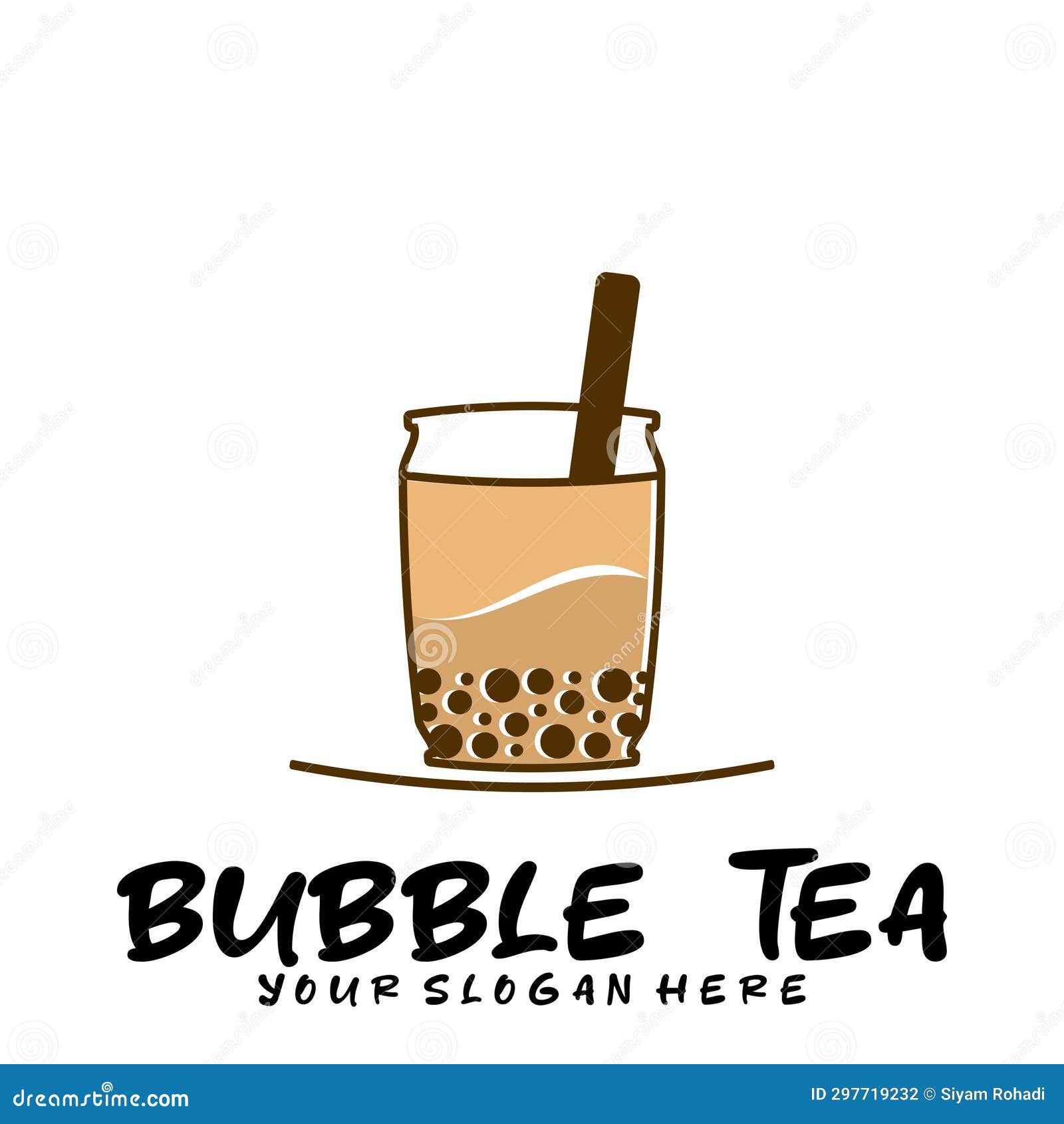 Bubble drink tea logo icon stock illustration. Illustration of graphic