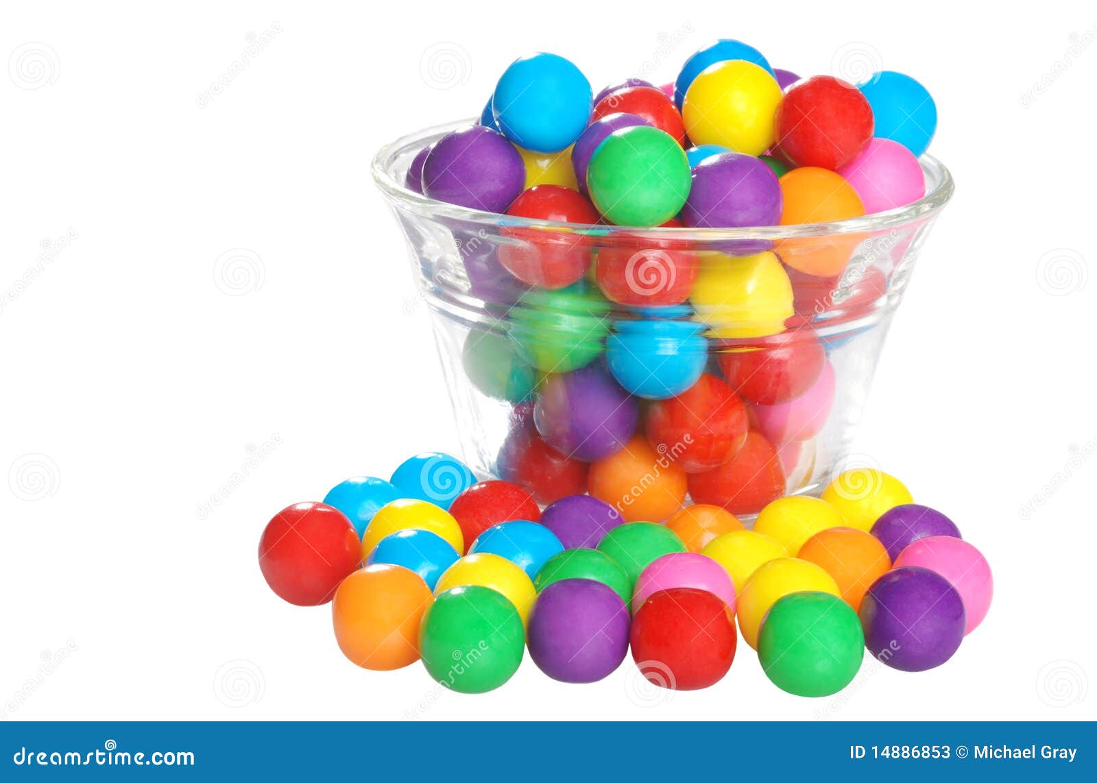 Bubble gum in a bowl stock image. Image of artistic, flavor 14886853