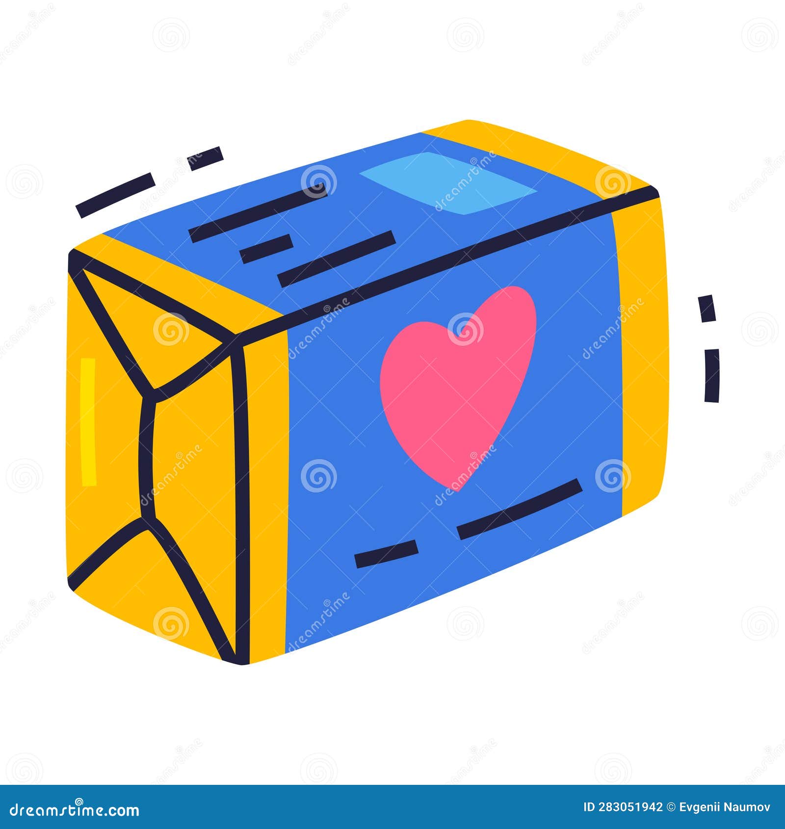 Bubble Gum Wrap or Package As Sweet Chewing Gum Vector Illustration