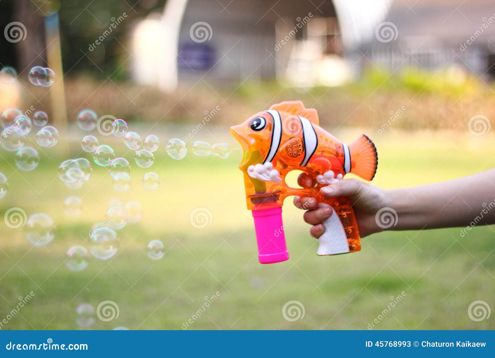 Bubble gun stock image