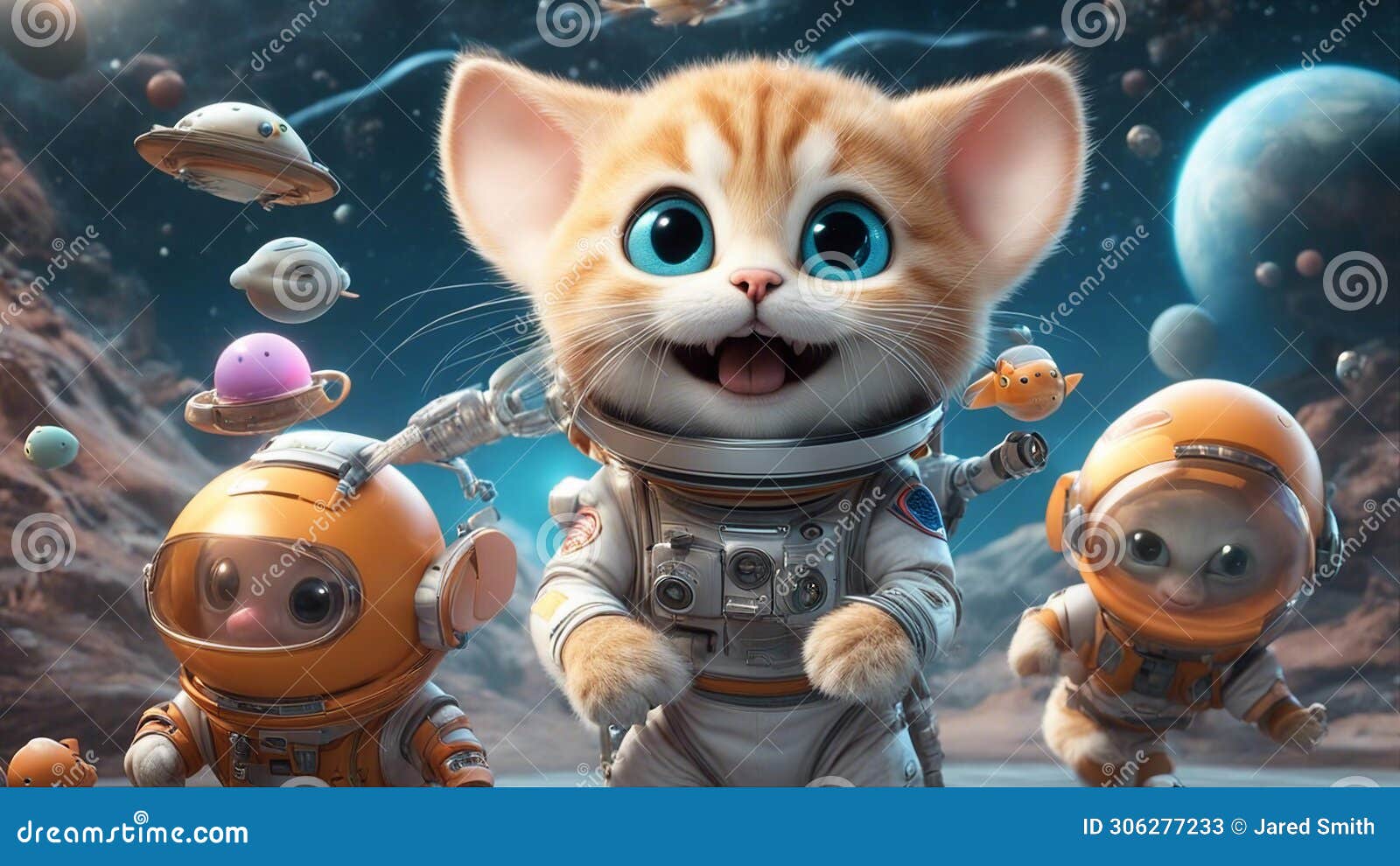 Astronaut bubble cat 2025