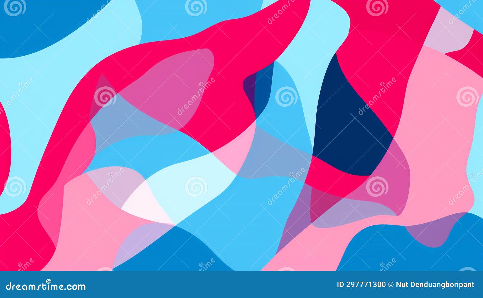 bubblegum pink and sky blue retro pop art pattern vibrant