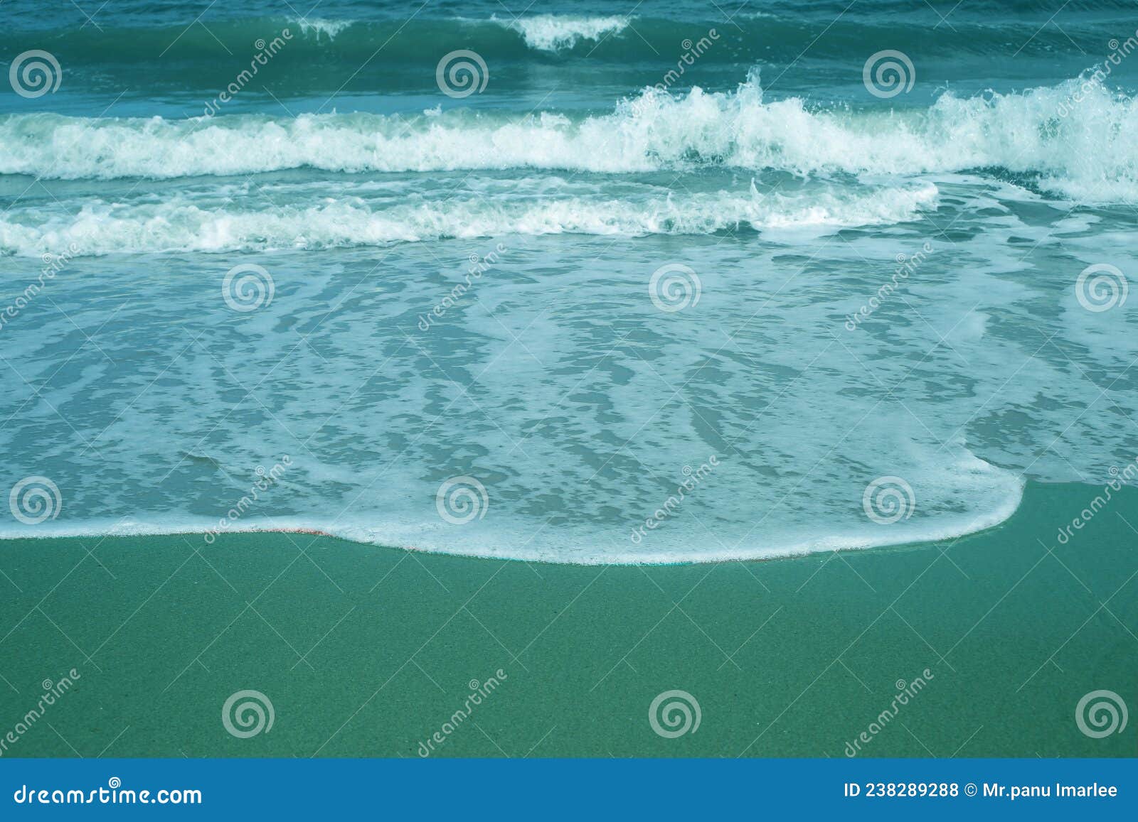 Bubbles on the Beach, Green Sand Background Stock Photo Image of