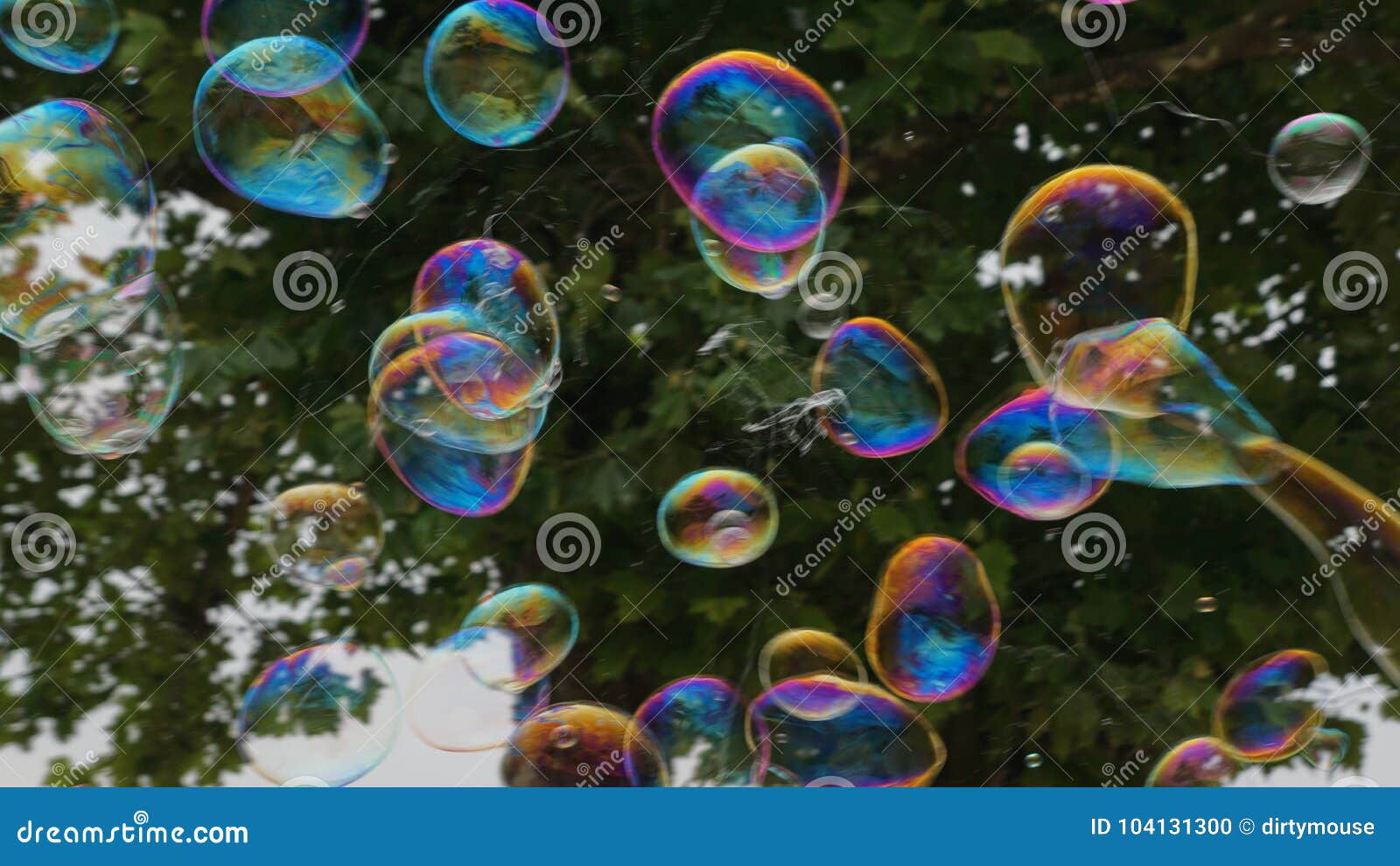 Bubbles in Flight 1 stock photo. Image of colour, green 104131300