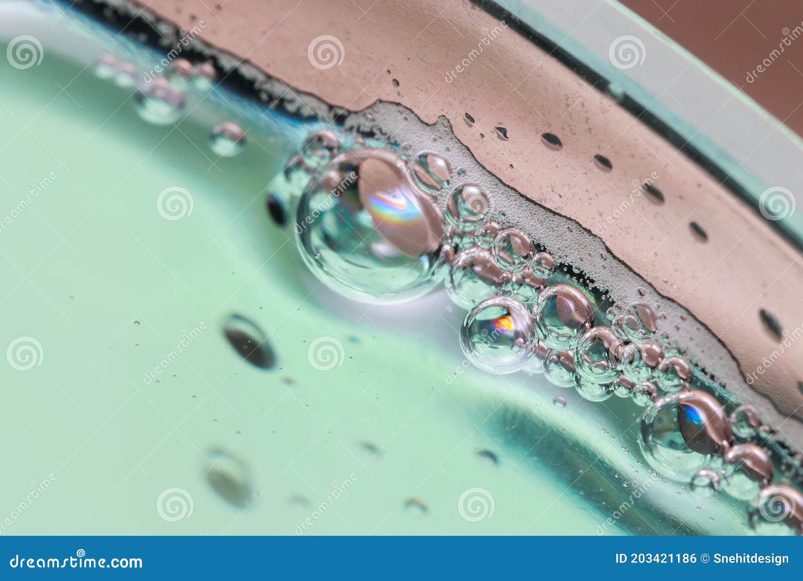 Bubbles in Mouth Wash Liquid Stock Photo Image of washing, background