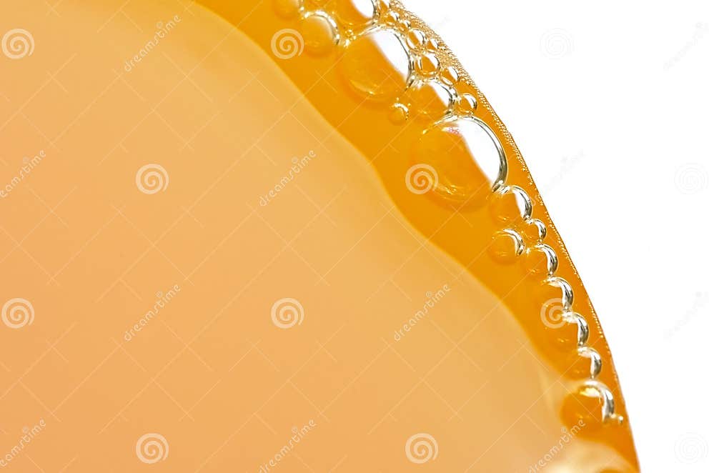 Bubbles of orange juice stock image. Image of drops, health 1092385
