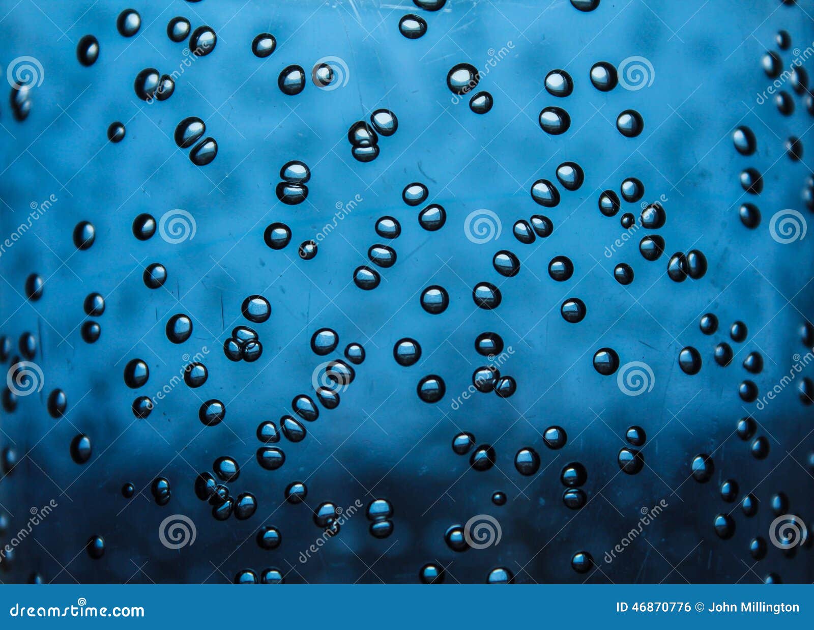 Bubbles in plastic stock photo. Image of blue, fizzy 46870776