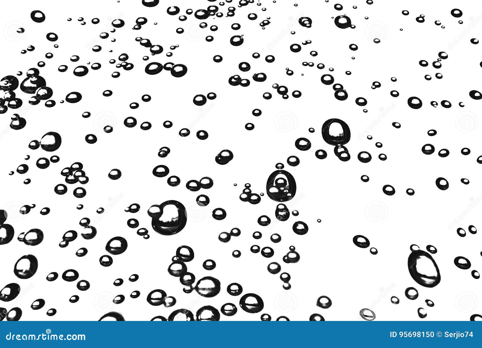 Bubbles in the water. stock photo. Image of ball, pattern 95698150