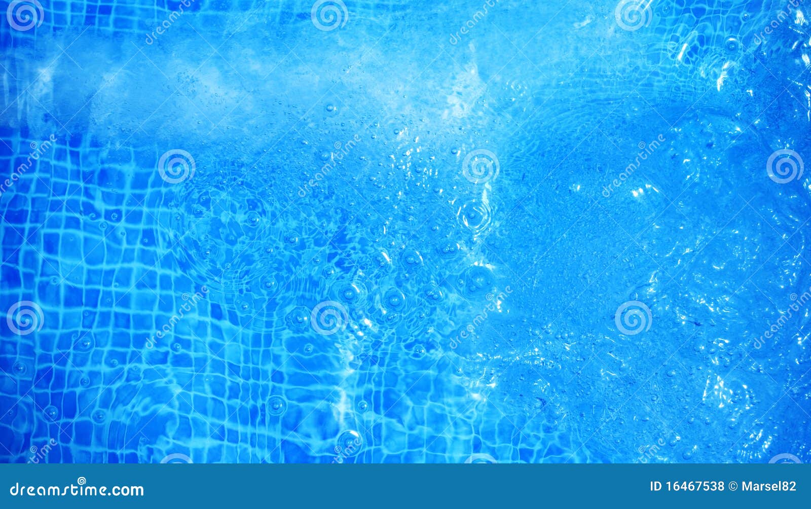 Bubbly Blue Water in a Pool Stock Photo Image of bubble, pool 16467538
