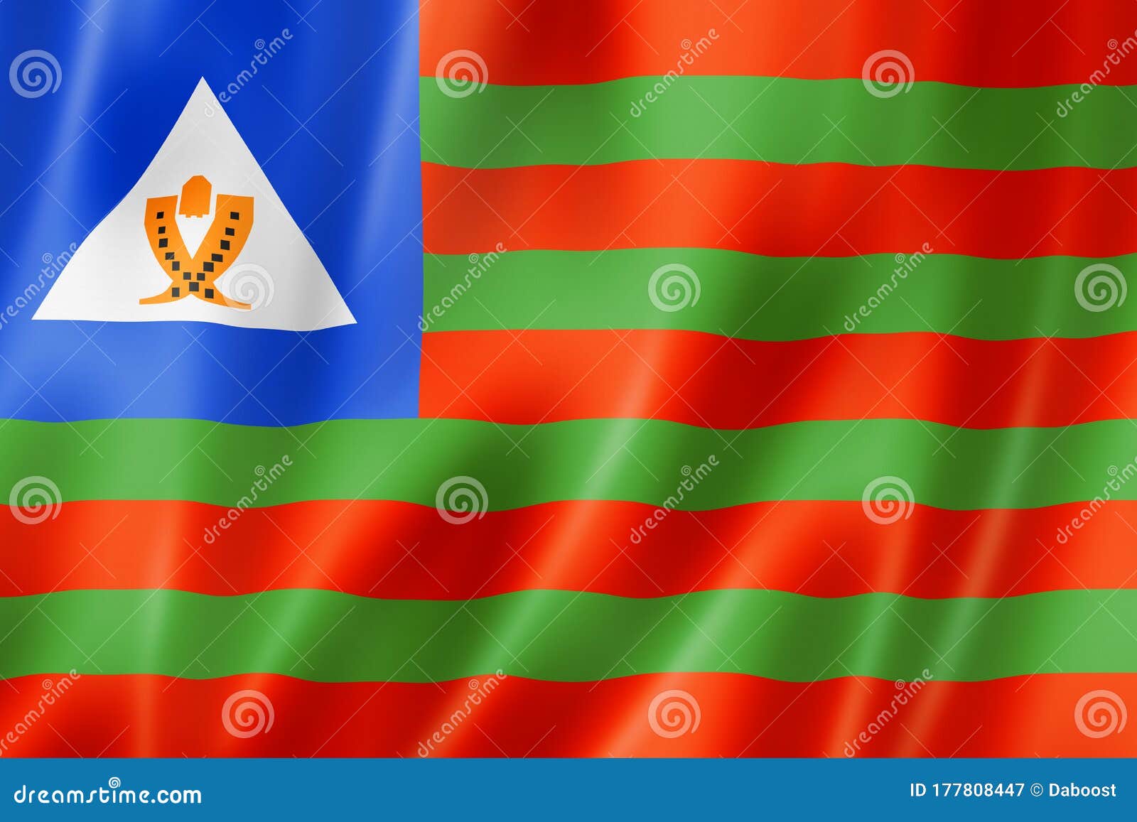 bubis ethnic flag, africa