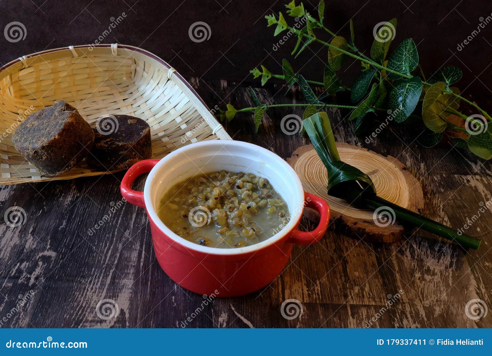 Bubur Kacang Hijau Indonesian Sweet Dessert Stock Image 