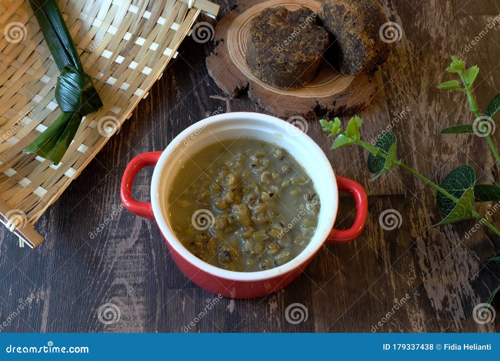 Bubur Kacang Hijau Indonesian Sweet Dessert Stock Photo 