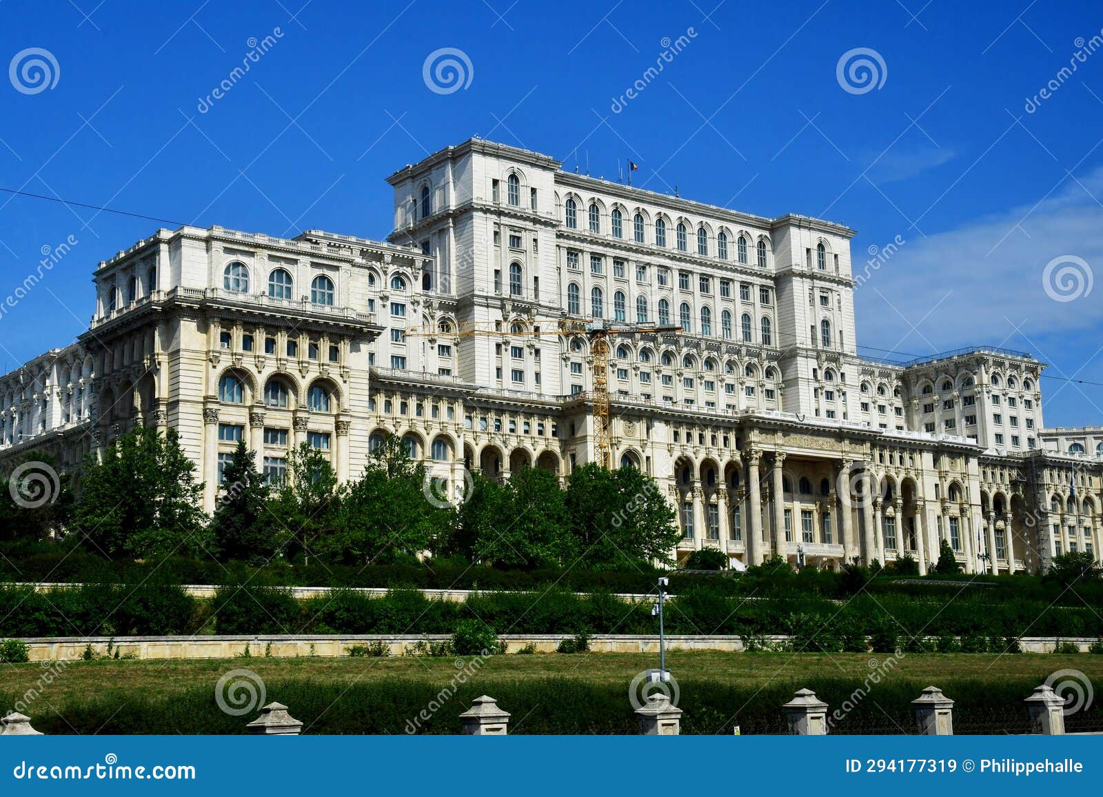 bucarest, romania - july 2 2023 : parliament palace