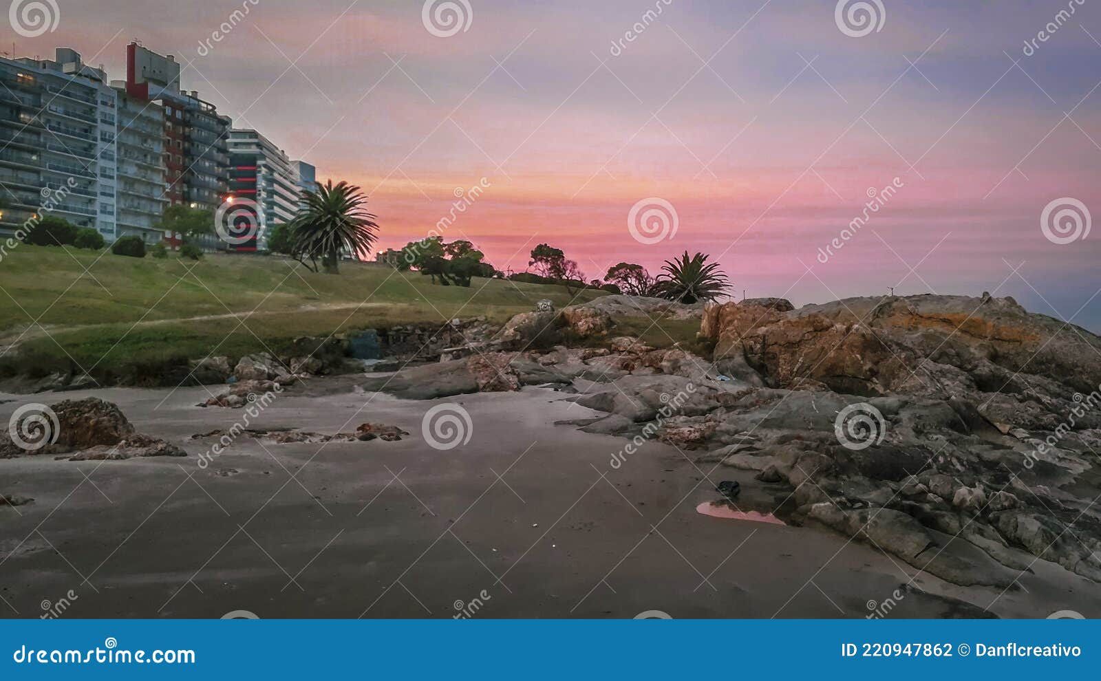buceo beach landscape, montevideo uruguay