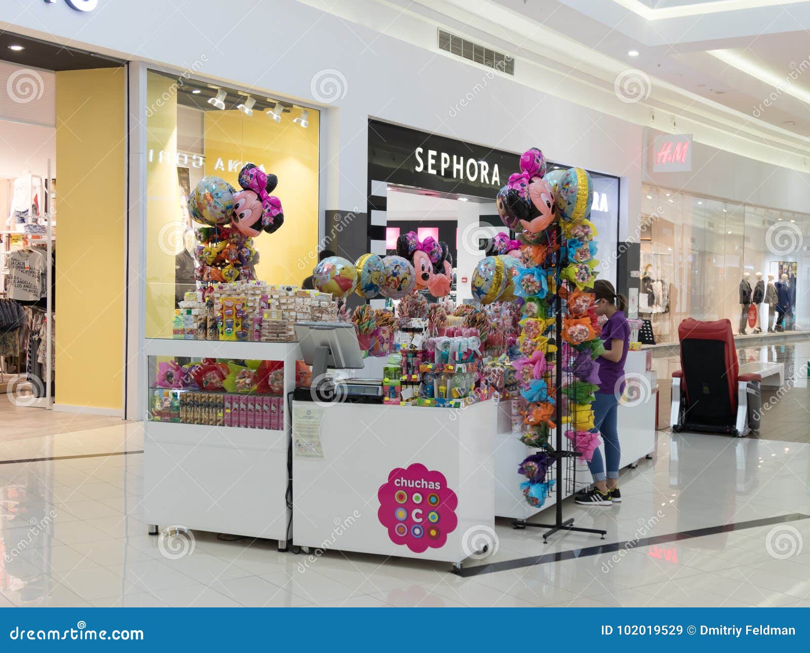 A Small Boutique Of Sweets And Toys In The Central Hall Of