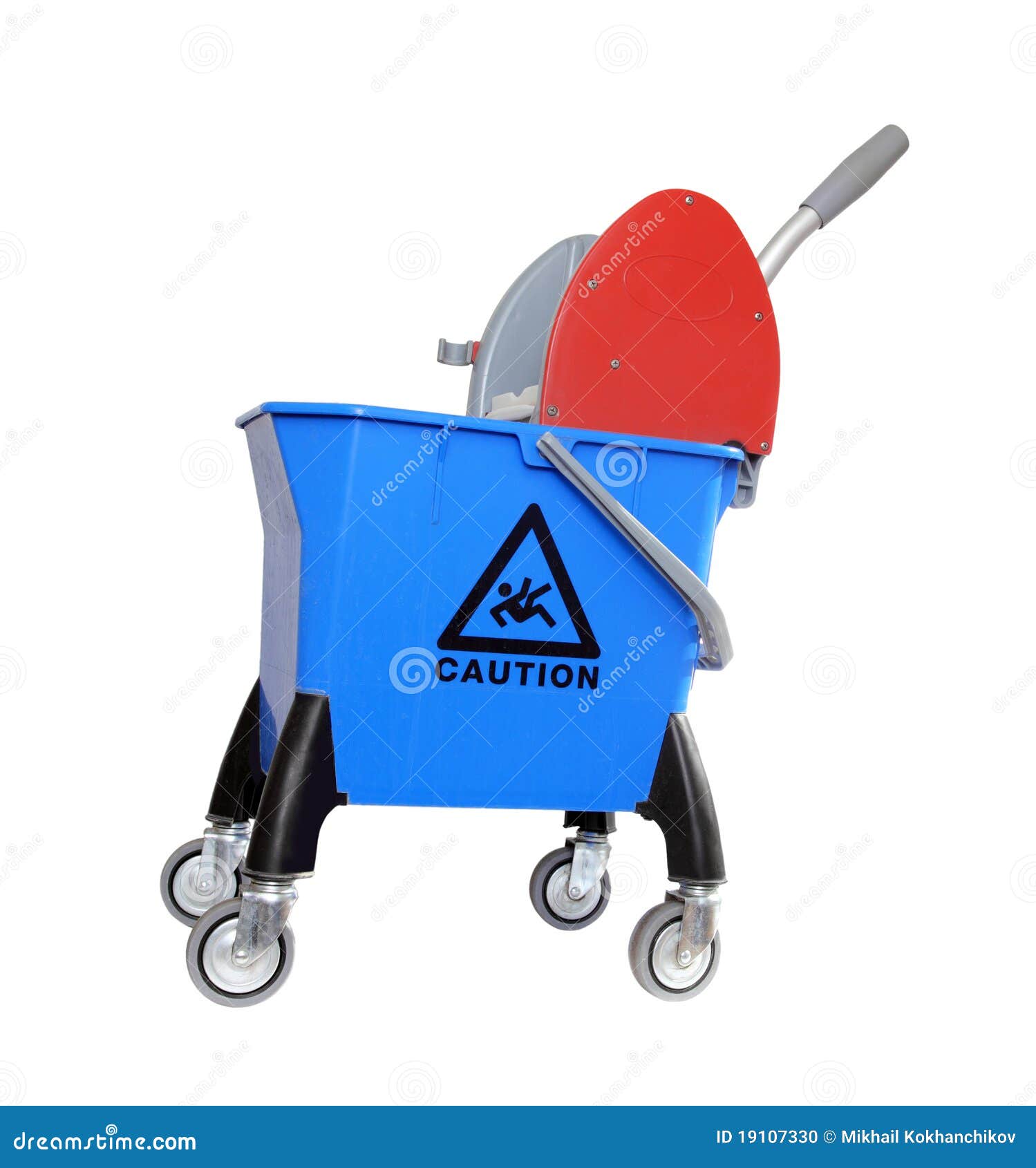 Bucket for Cleaning on Wheels Stock Photo Image of flooring