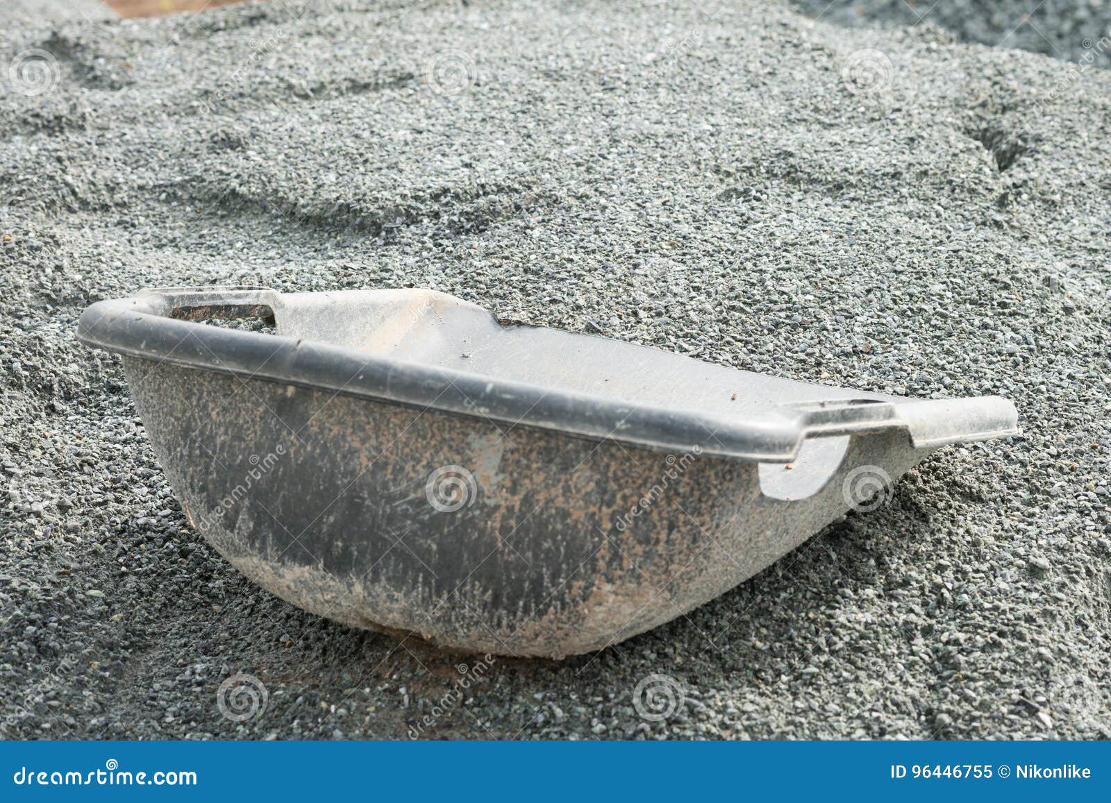 Bucket and gravel. stock image. Image of shape, outdoor 96446755