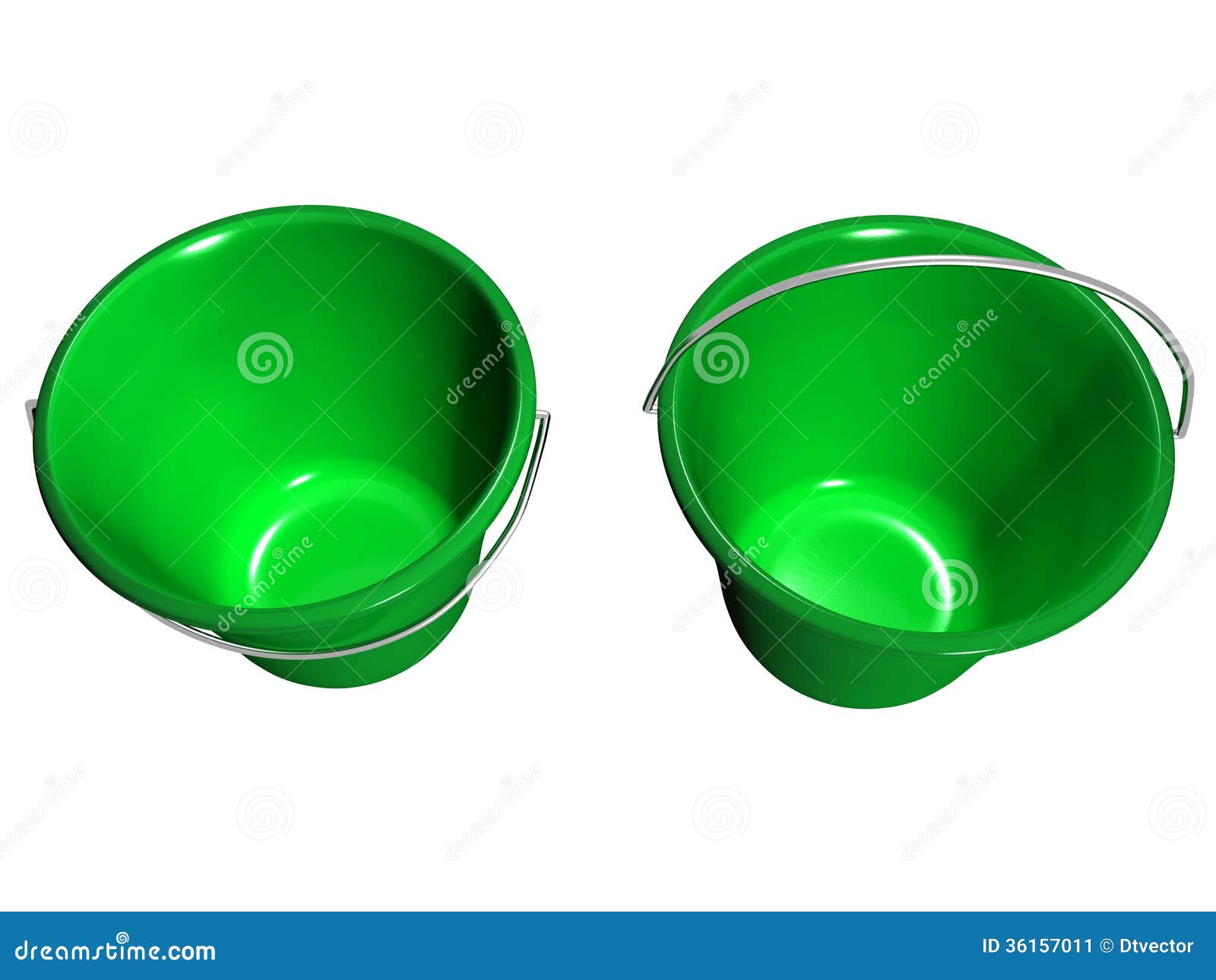Bucket Green, Top View_Raster Stock Illustration Illustration of garbage, carrying 36157011
