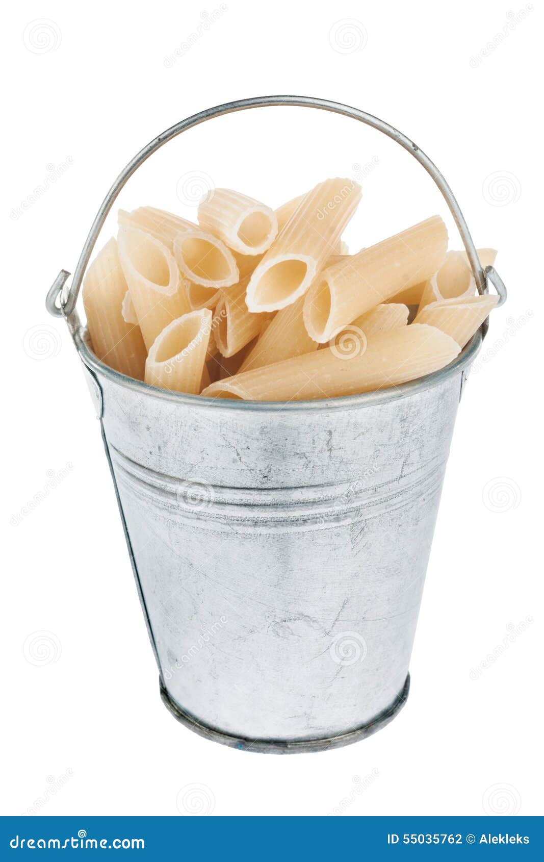 Bucket with pasta stock photo. Image of ingredient, bucket 55035762