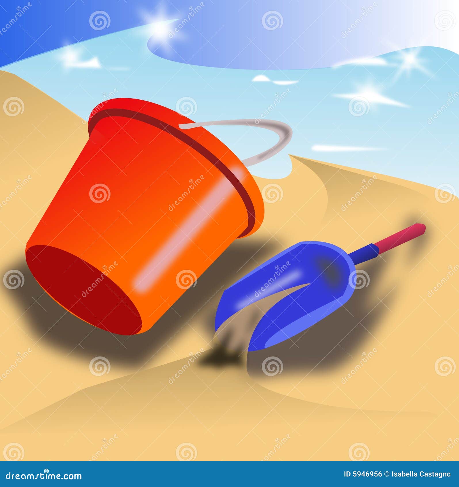 Bucket And Shovel Picture. Image 5946956