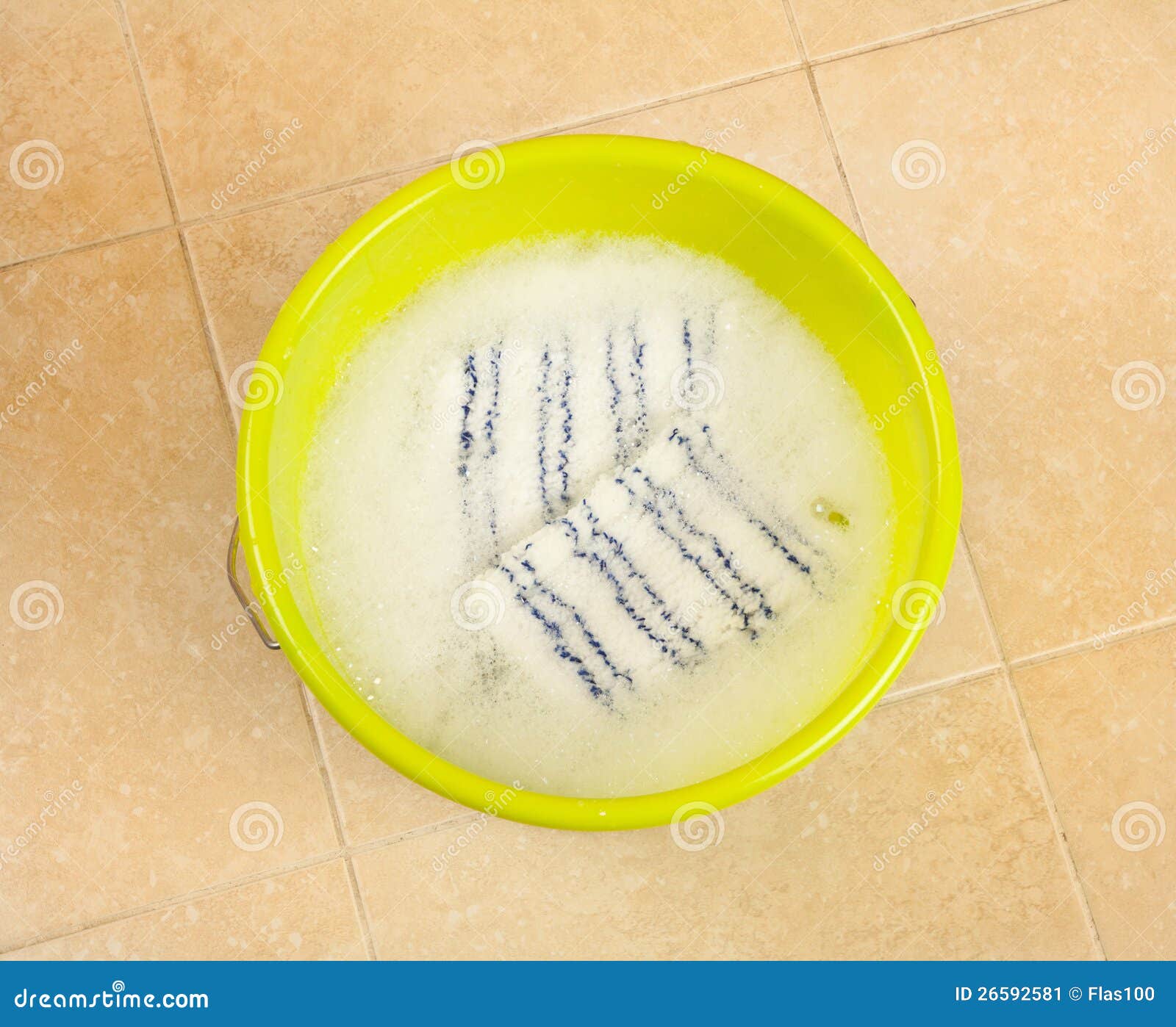 Bucket of Water and Cloth for Cleaning Stock Image Image of floor