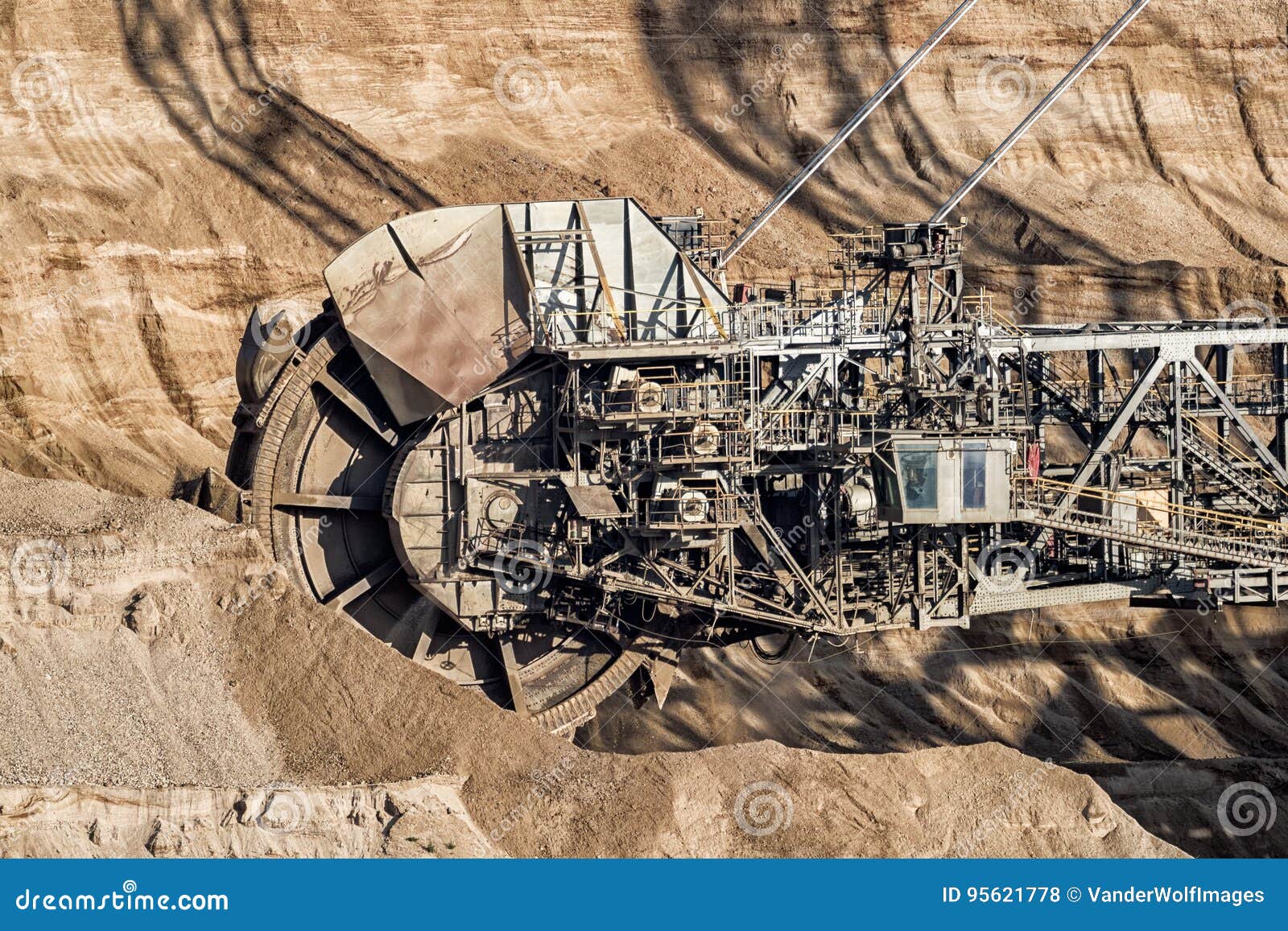 Bucketwheel Excavator Mining. Stock Photo Image of mover, machinery