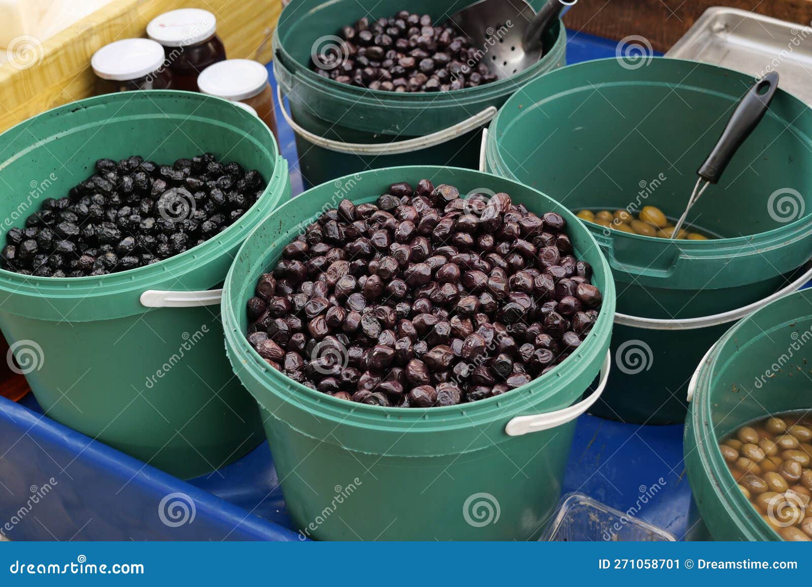 Olives At Street Food Market In Ortigia, Siracuse In Sicily Royalty ...