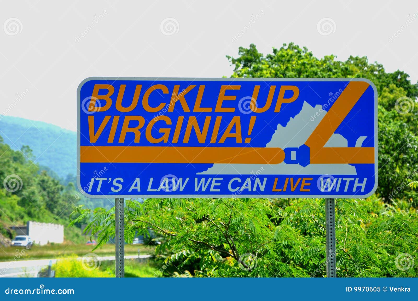 Buckle up Virginia stock image. Image of interstate, truck 9970605