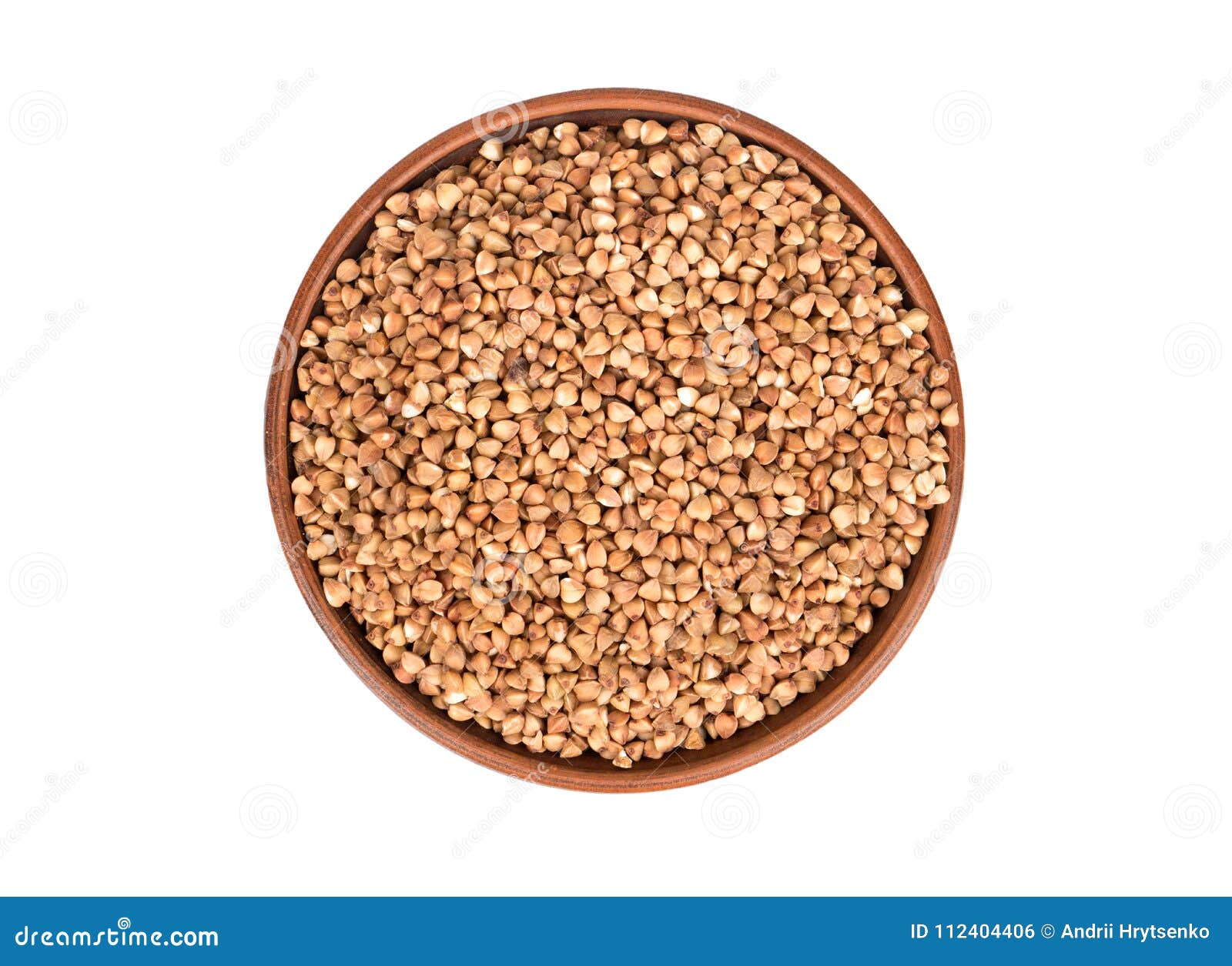 Buckwheat in a bowl stock photo. Image of kernel, food 112404406