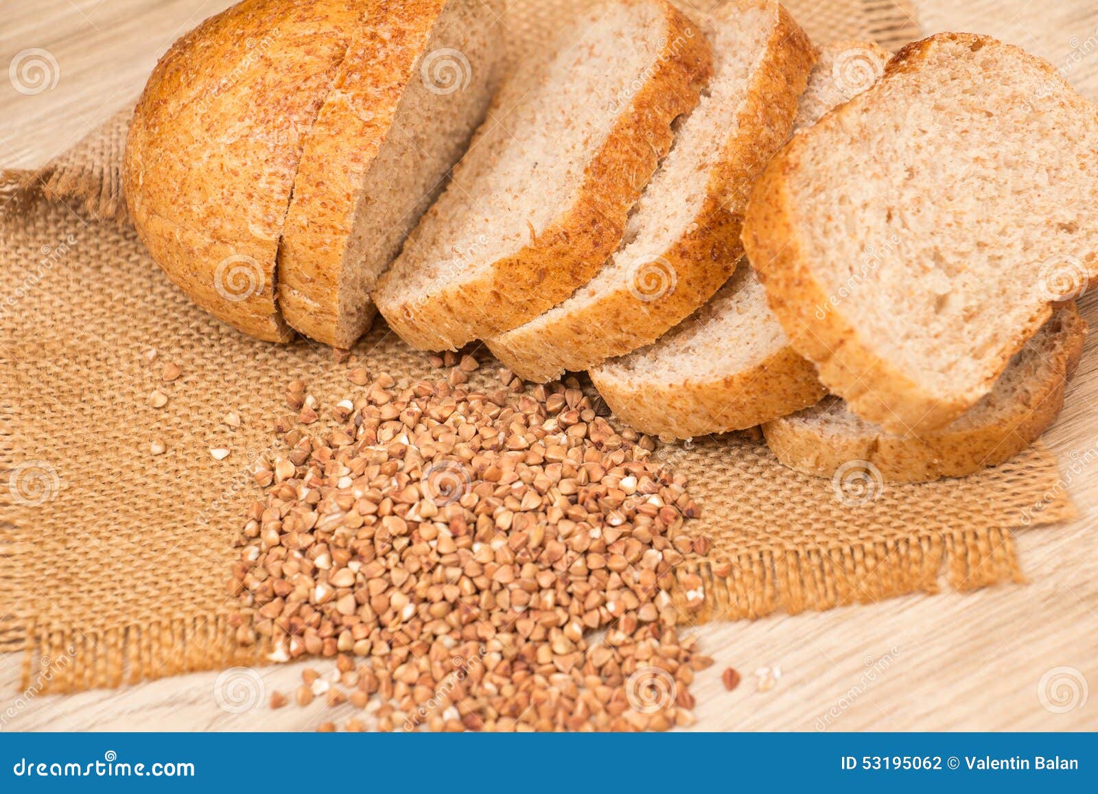 Buckwheat bread stock photo. Image of dark, loaf, hunger 53195062