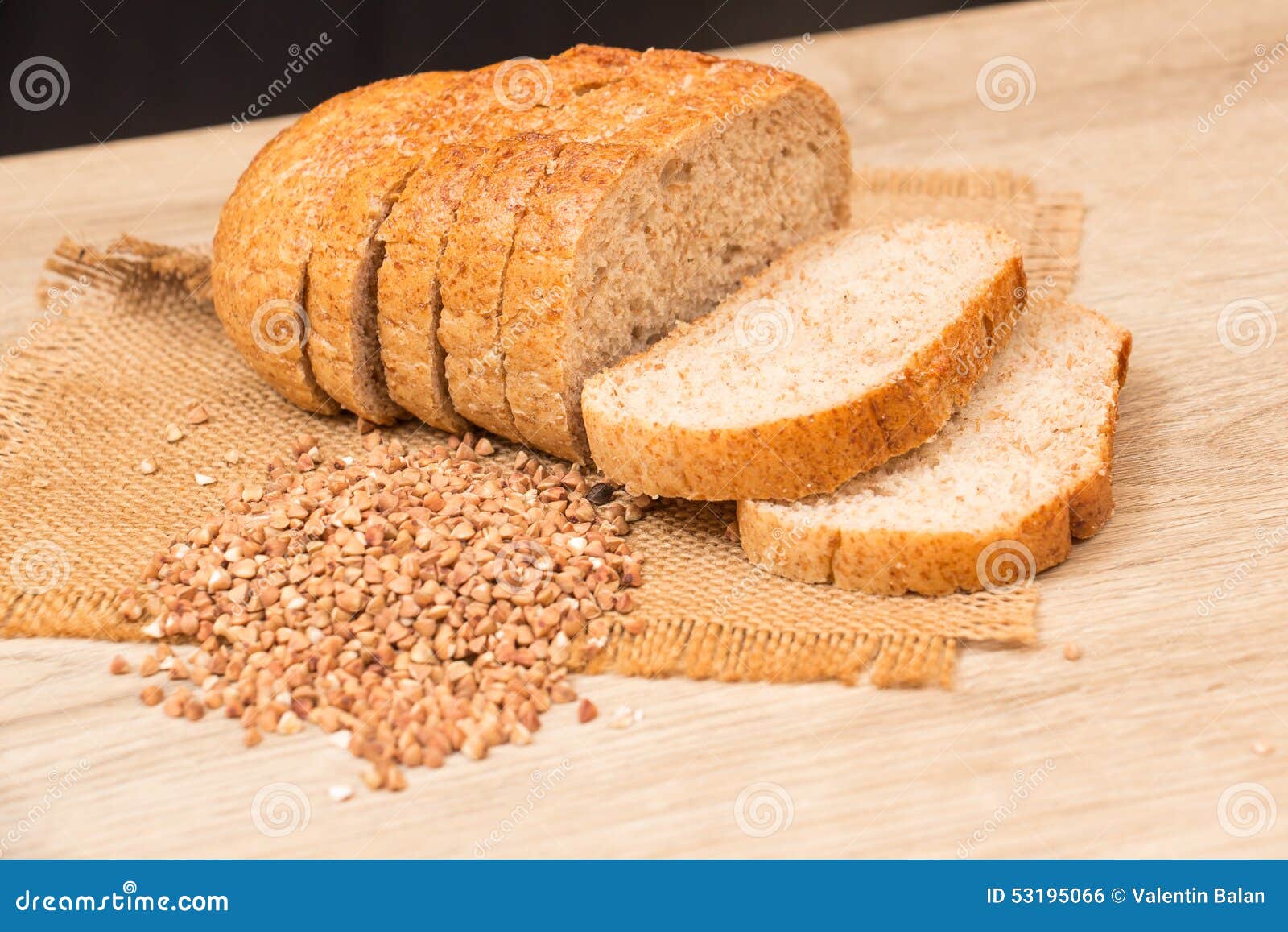 Buckwheat bread stock photo. Image of flour, feeding 53195066