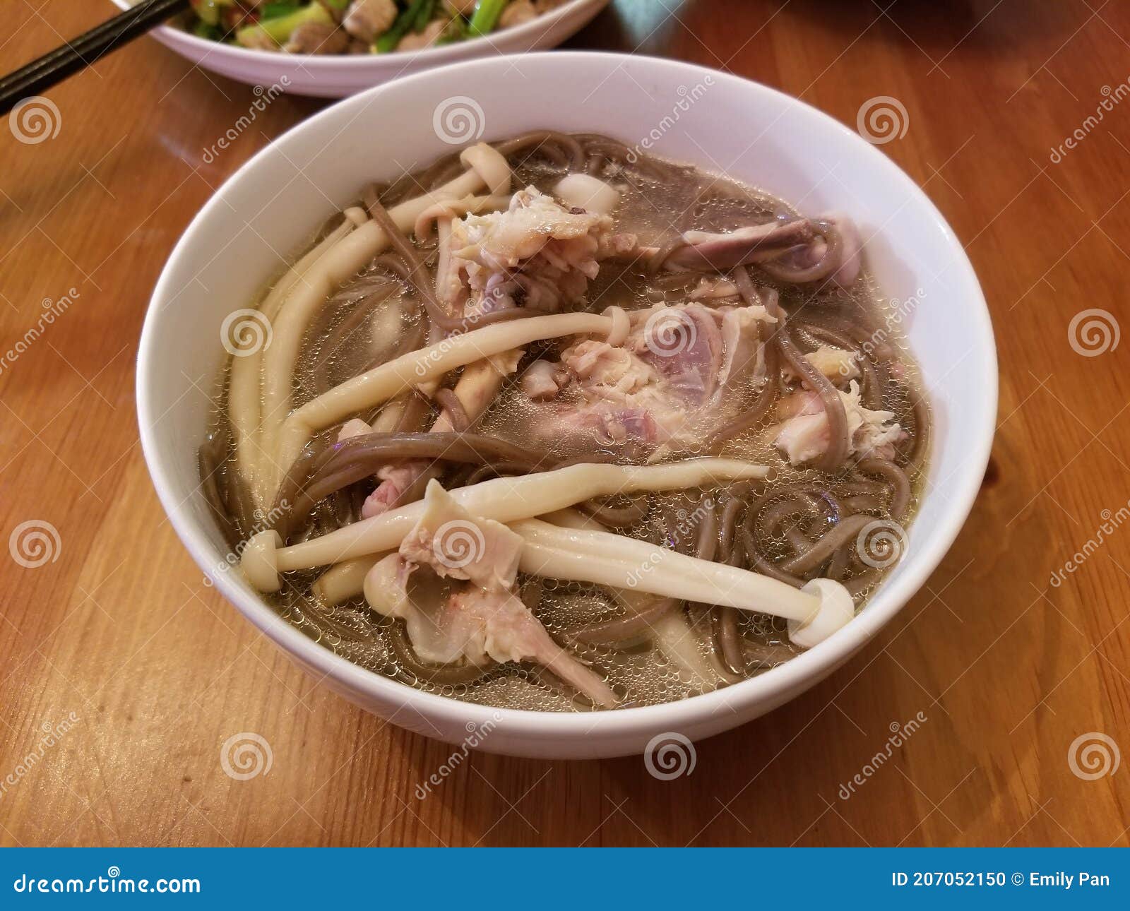 Buckwheat Chicken Bone Noodle Soup Stock Photo Image of food, meal